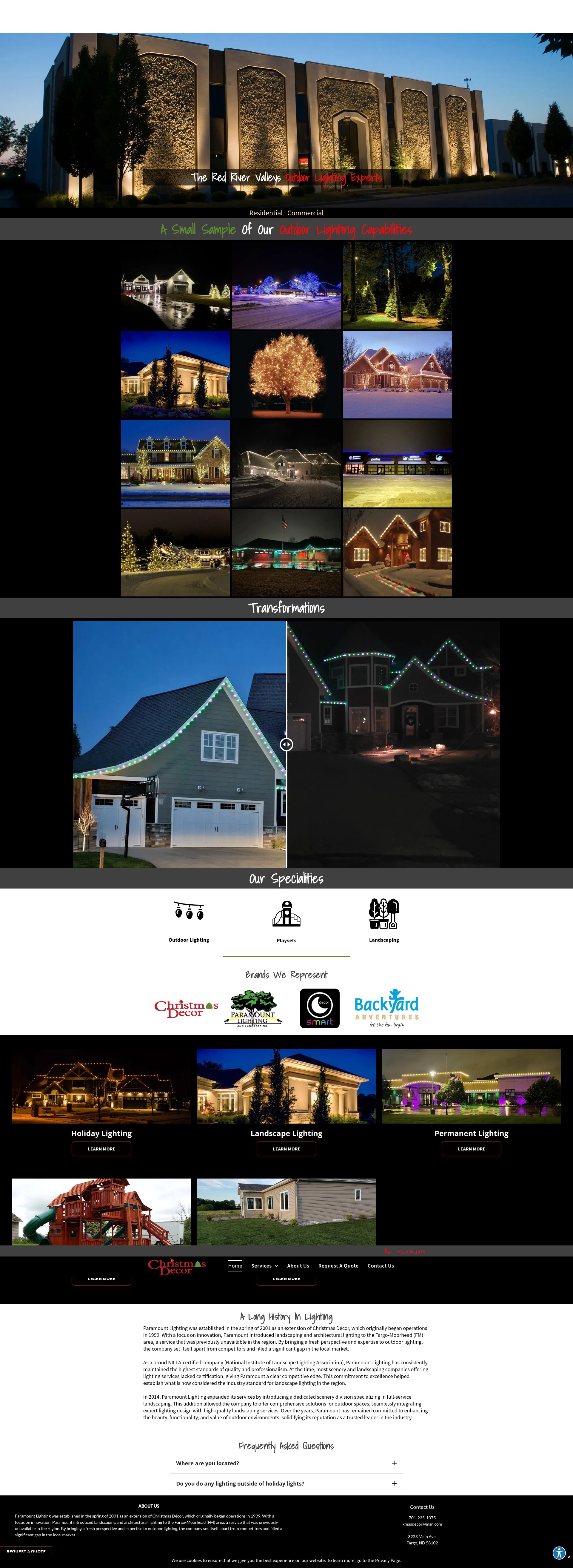 Screenshot of thelightingdecor.com