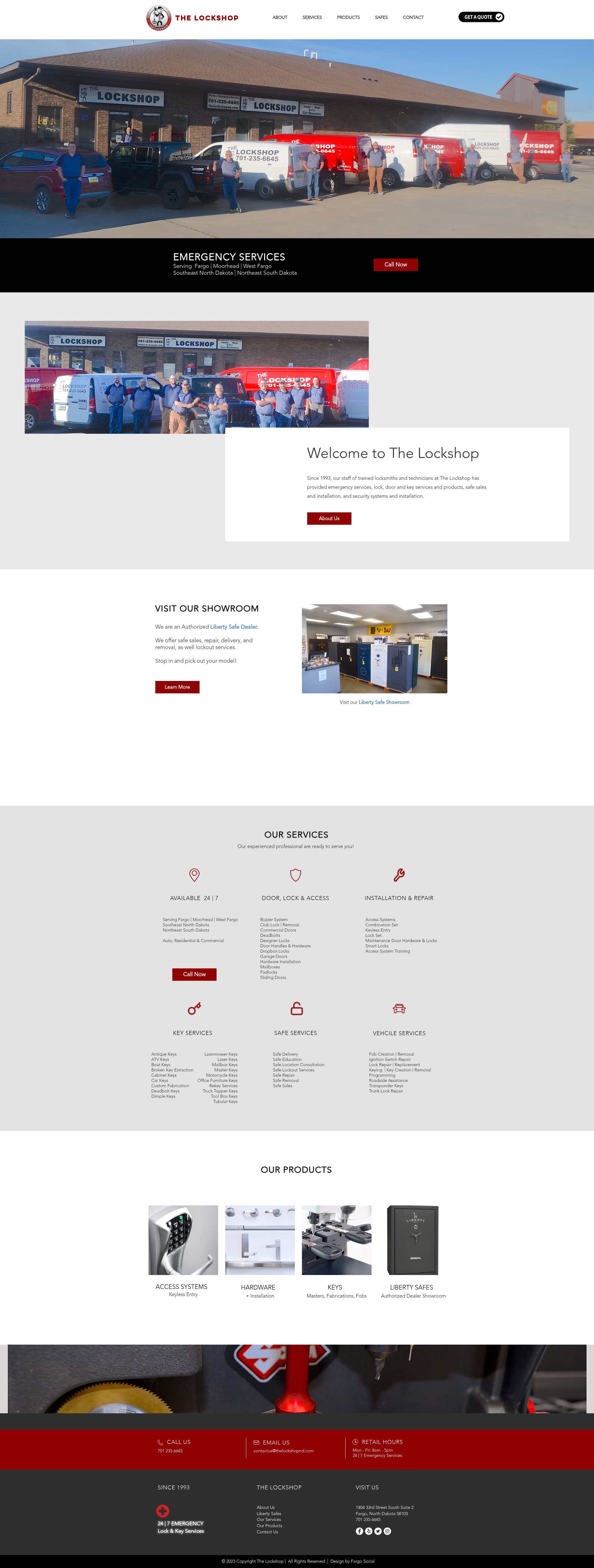 Screenshot of thelockshopnd.com