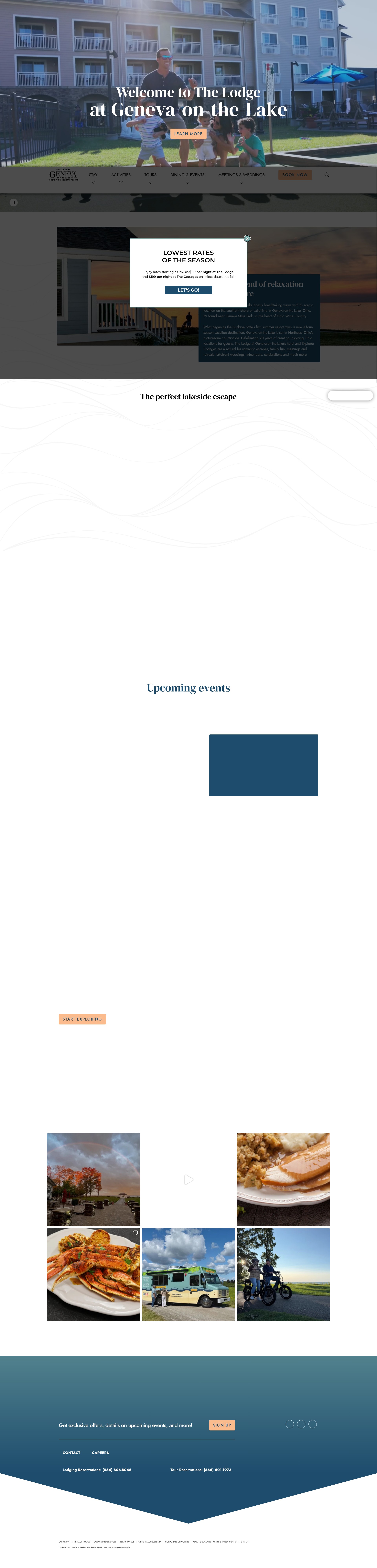 Screenshot of thelodgeatgeneva.com