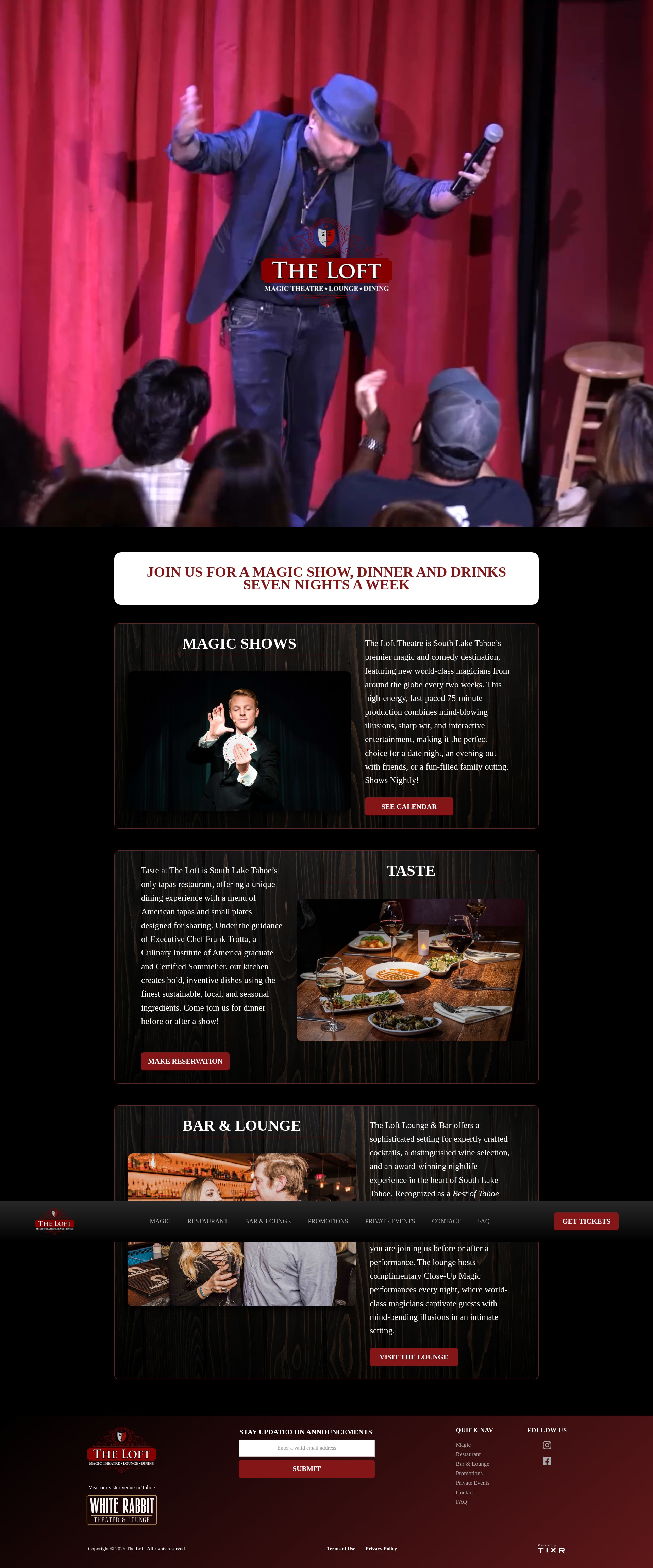 Screenshot of thelofttahoe.com