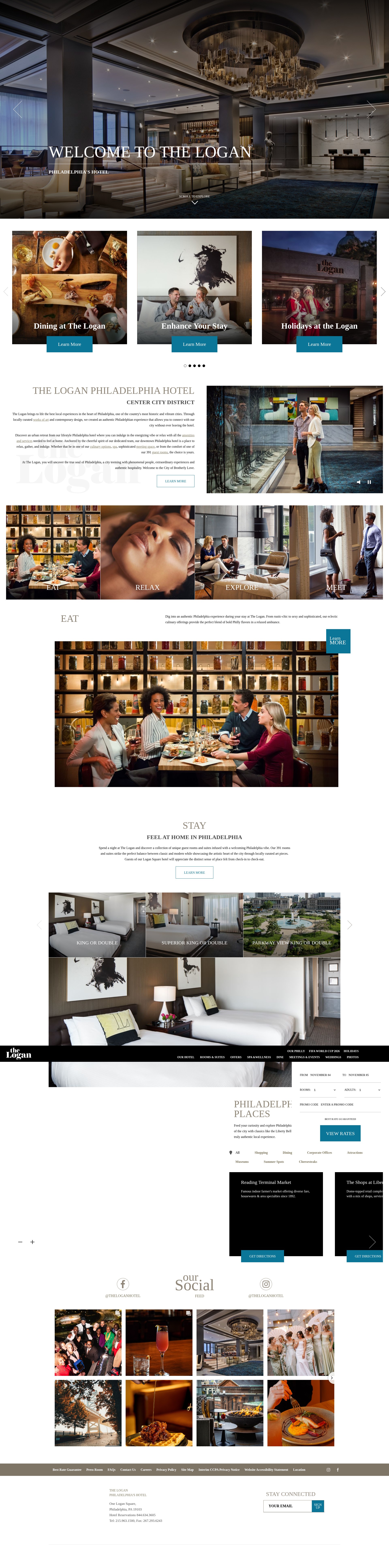 Screenshot of theloganhotel.com