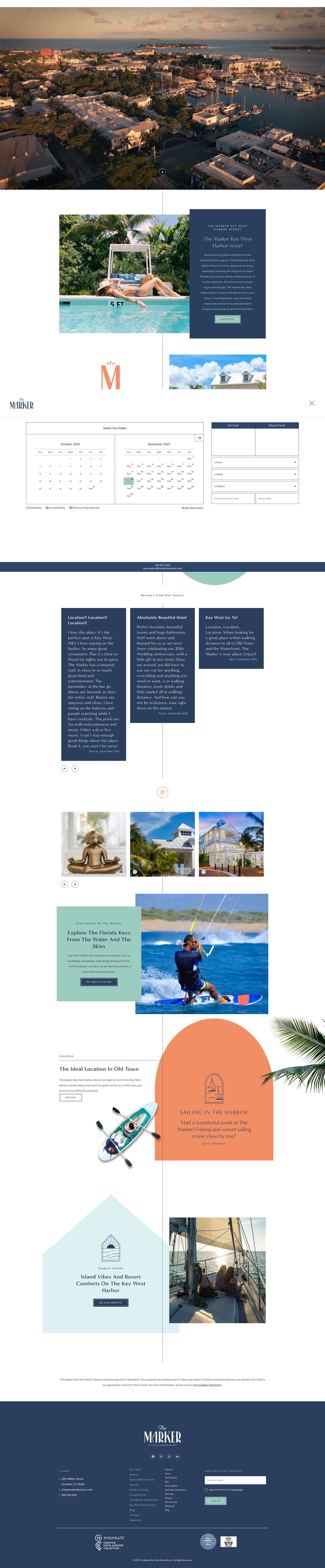 Screenshot of themarkerkeywest.com