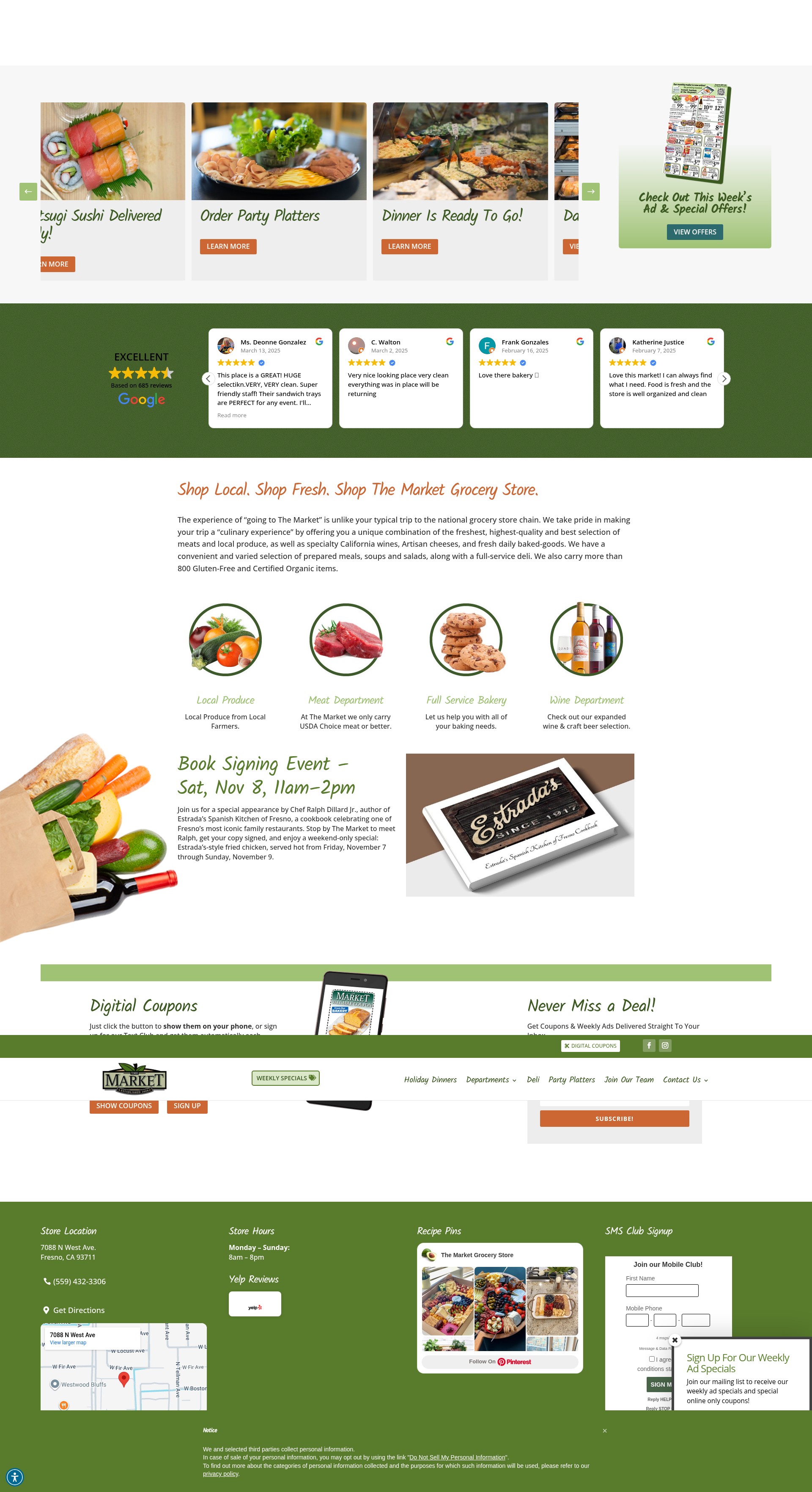 Screenshot of themarketfresno.com