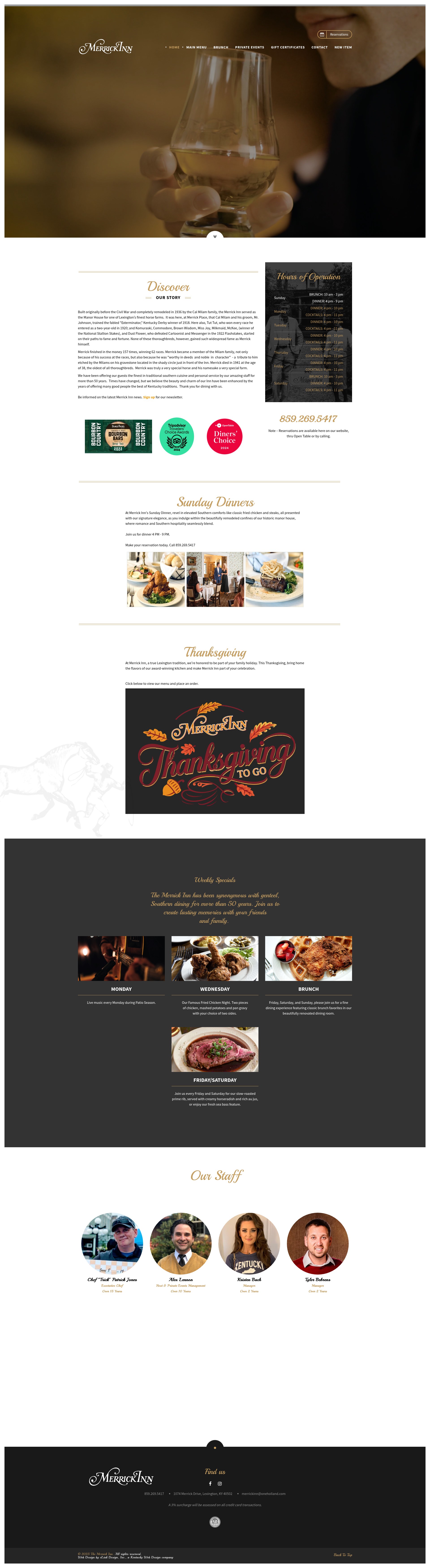 Screenshot of themerrickinn.com