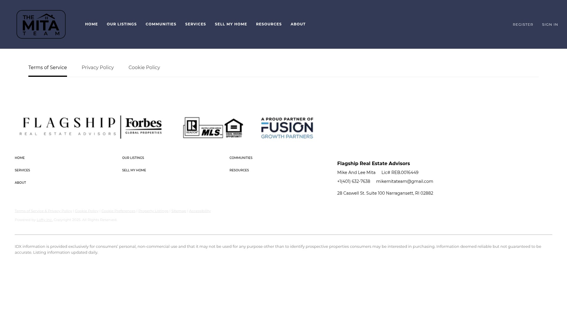 Screenshot of themikemitateam.com