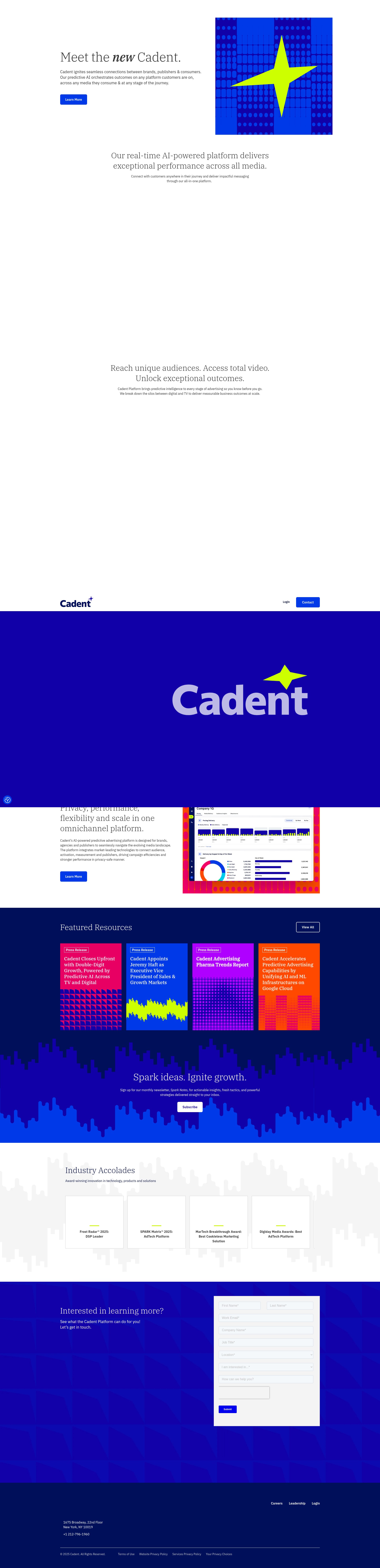 Screenshot of thenewcadent.com