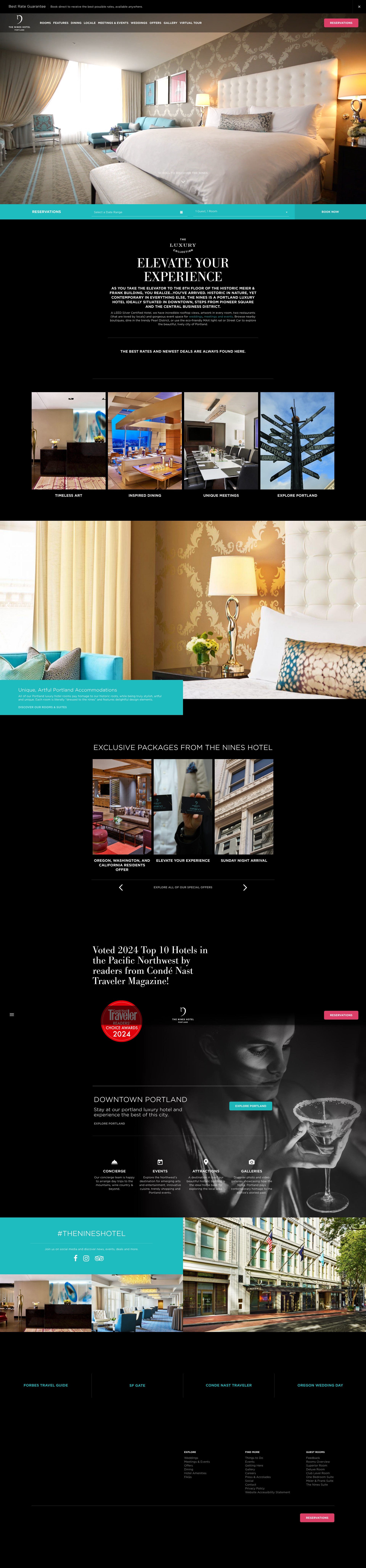 Screenshot of thenines.com