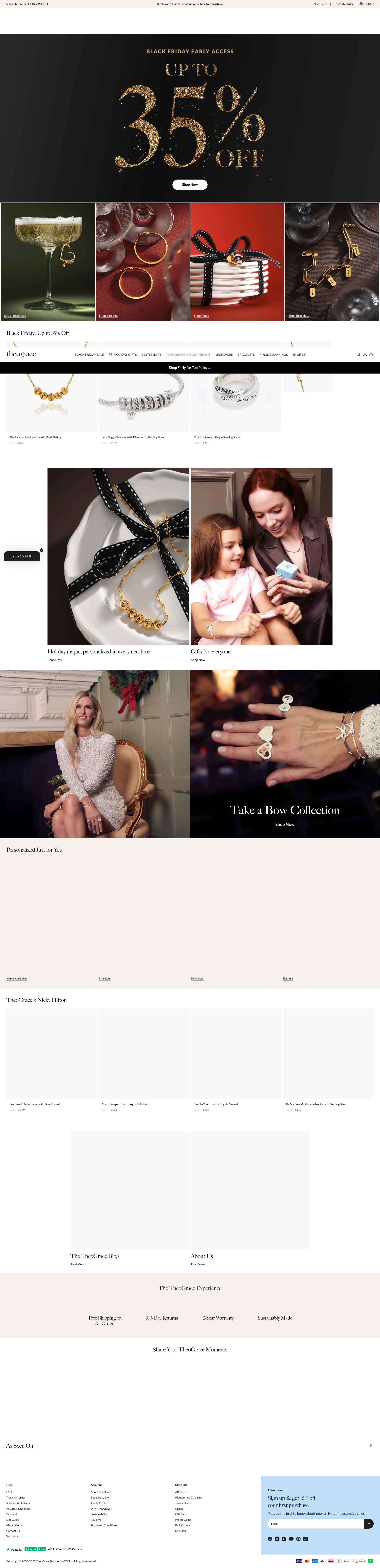 Screenshot of theograce.com