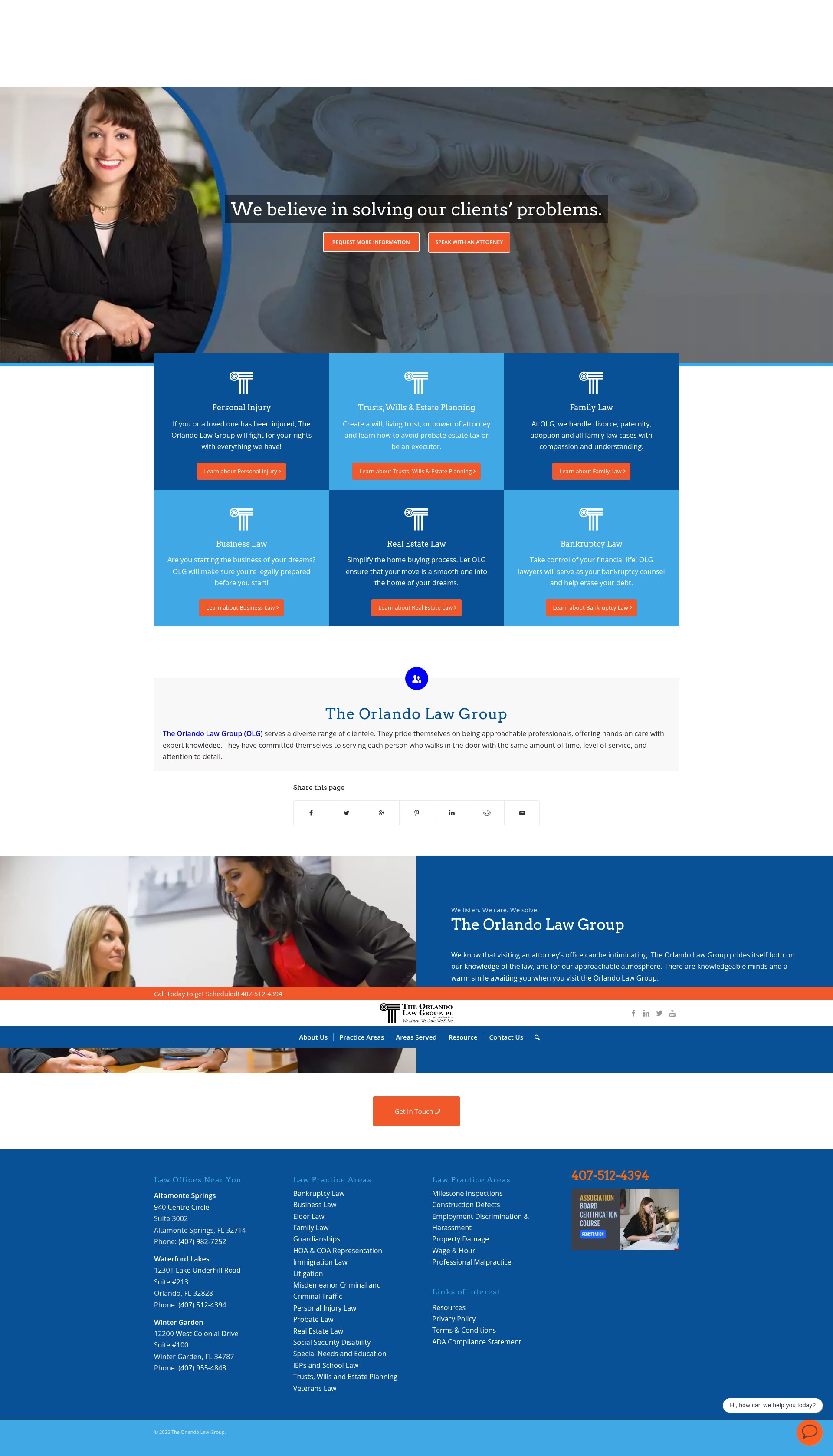 Screenshot of theorlandolawgroup.com