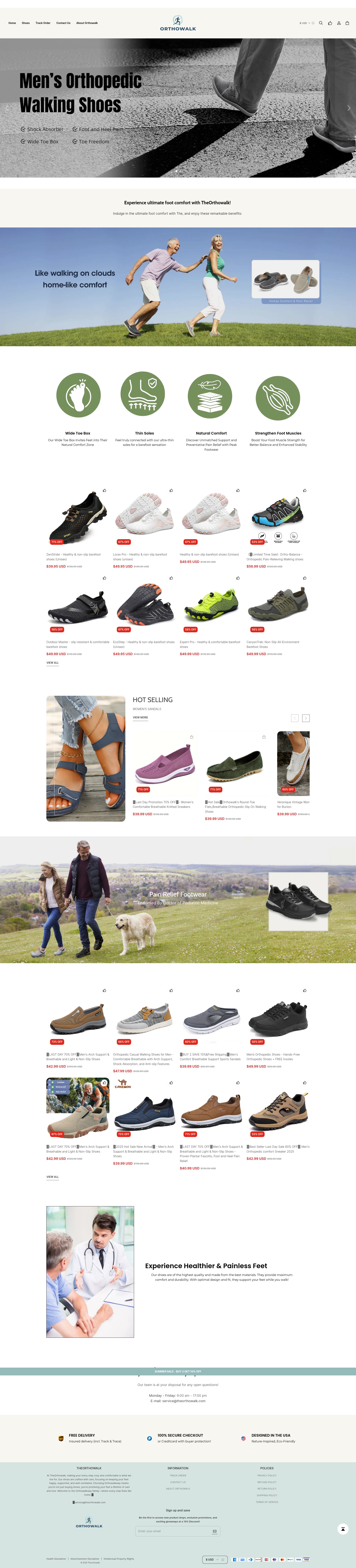 Screenshot of theorthowalk.com