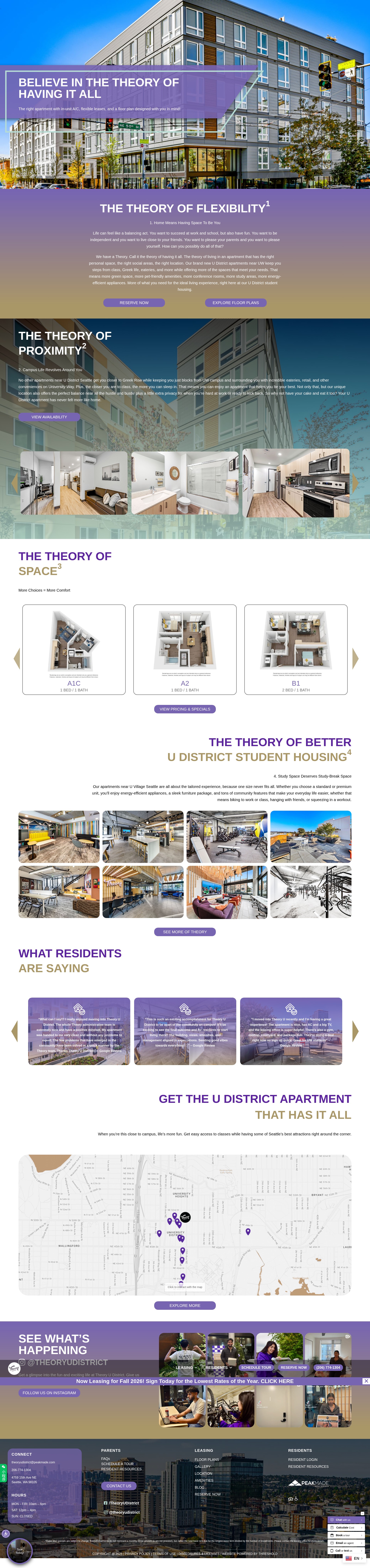 Screenshot of theoryudistrict.com