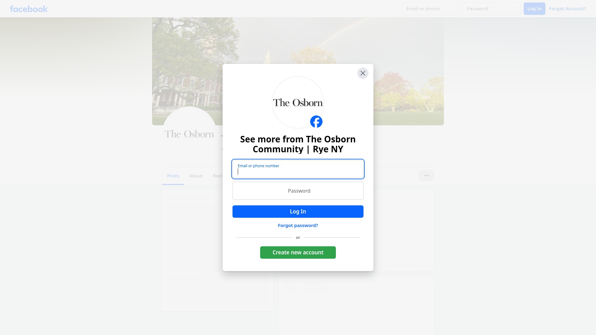 Screenshot of theosborn.org