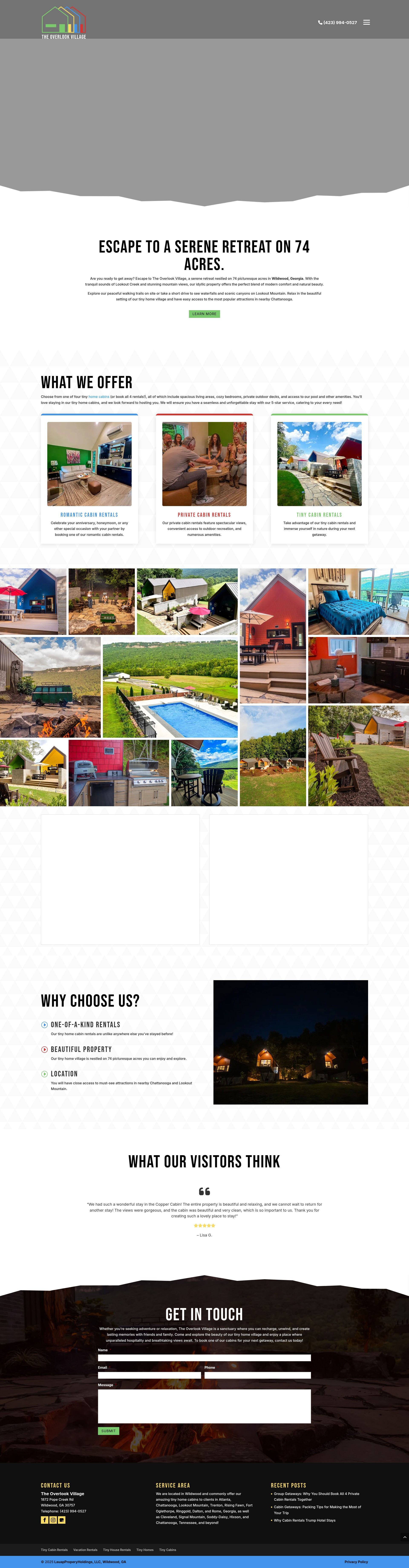Screenshot of theoverlookvillage.com