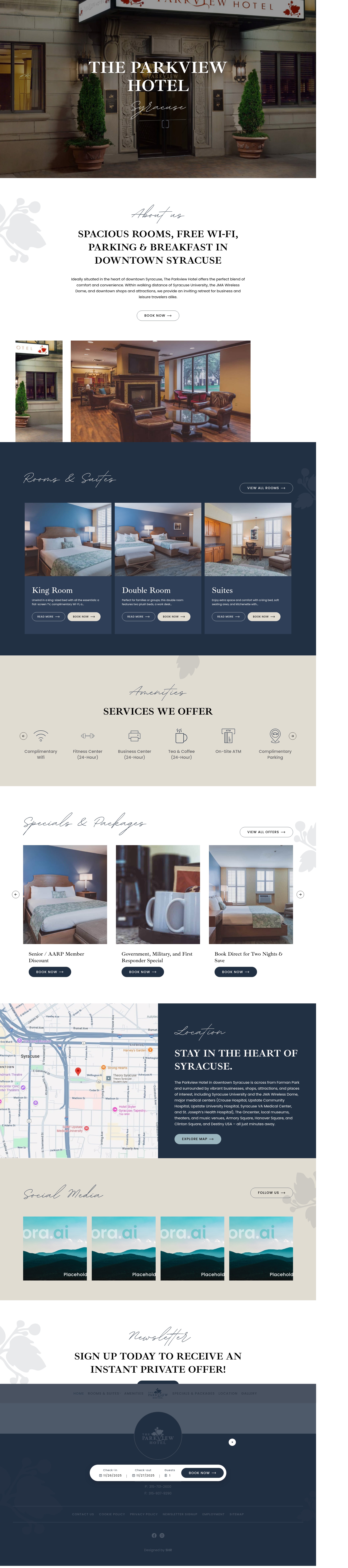 Screenshot of theparkviewhotel.com