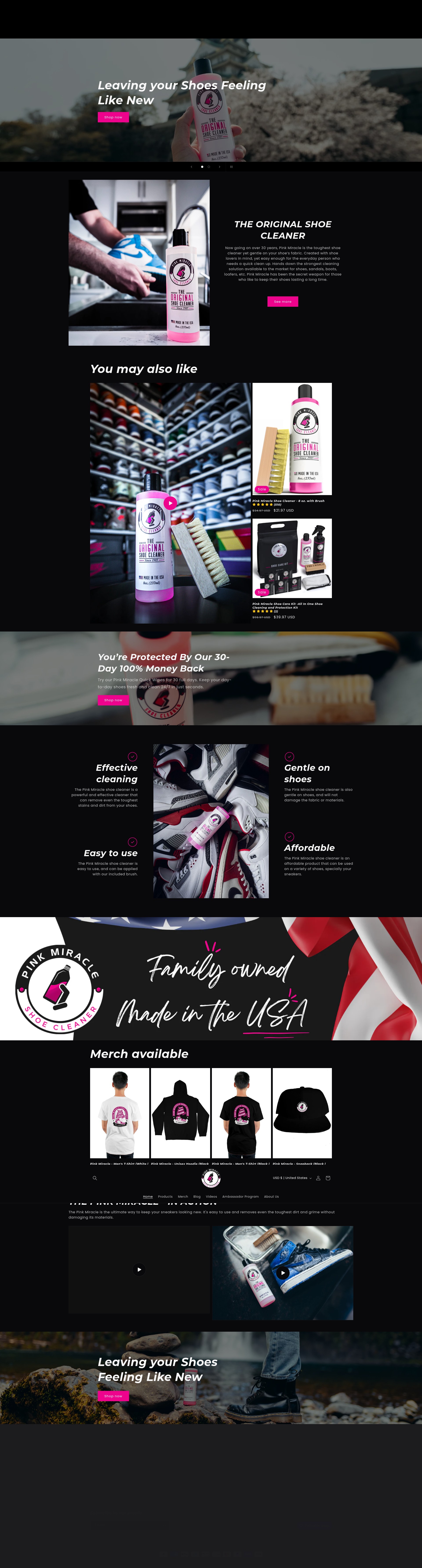 Screenshot of thepinkmiracle.com