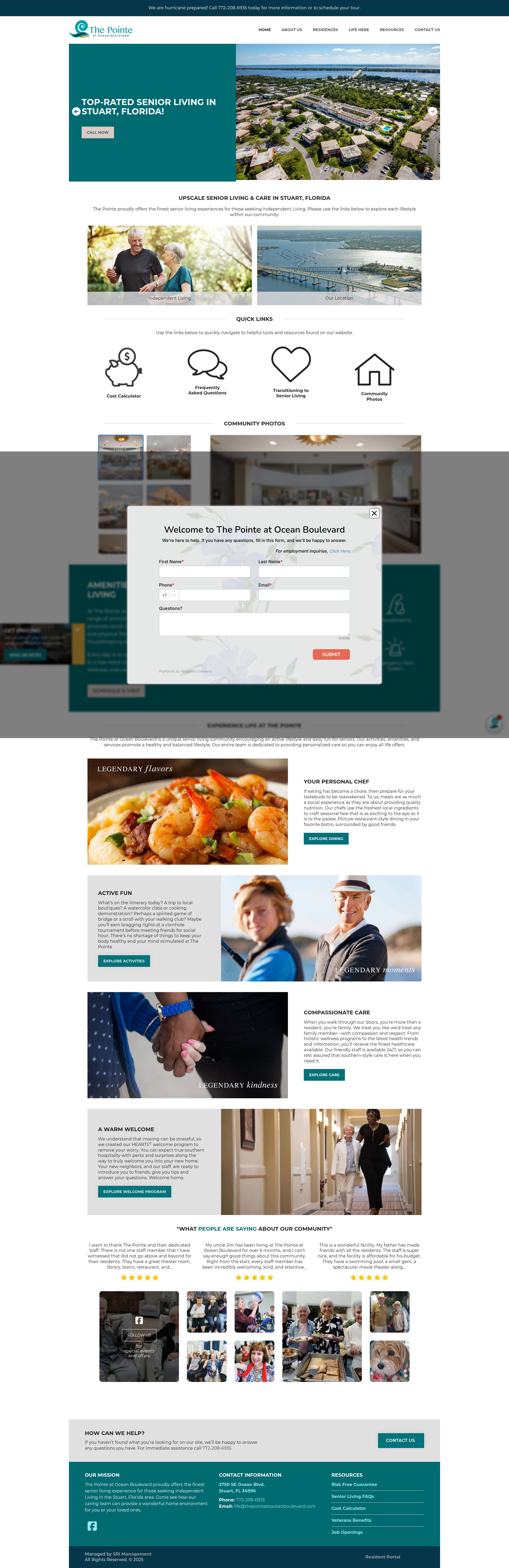 Screenshot of thepointeatoceanboulevard.com