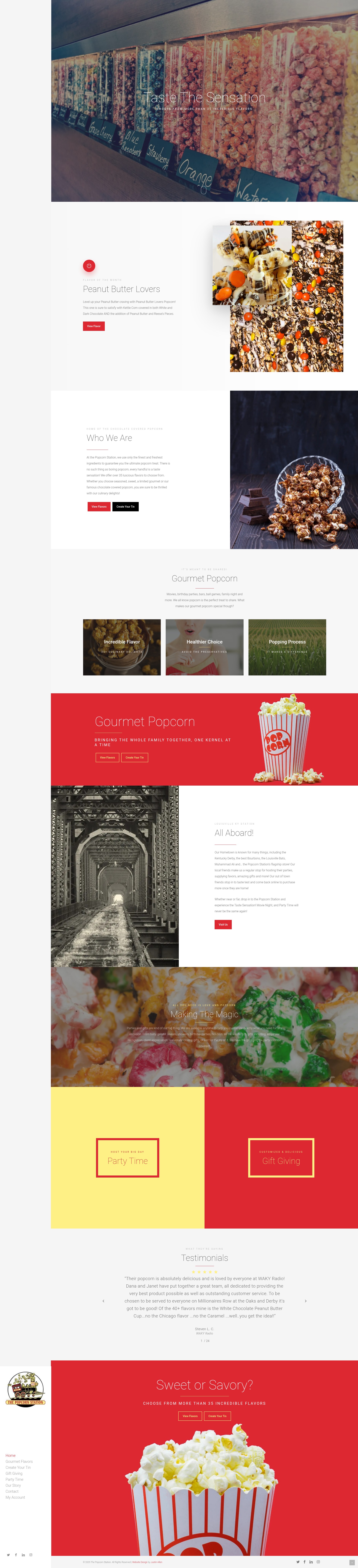 Screenshot of thepopcornstation.com