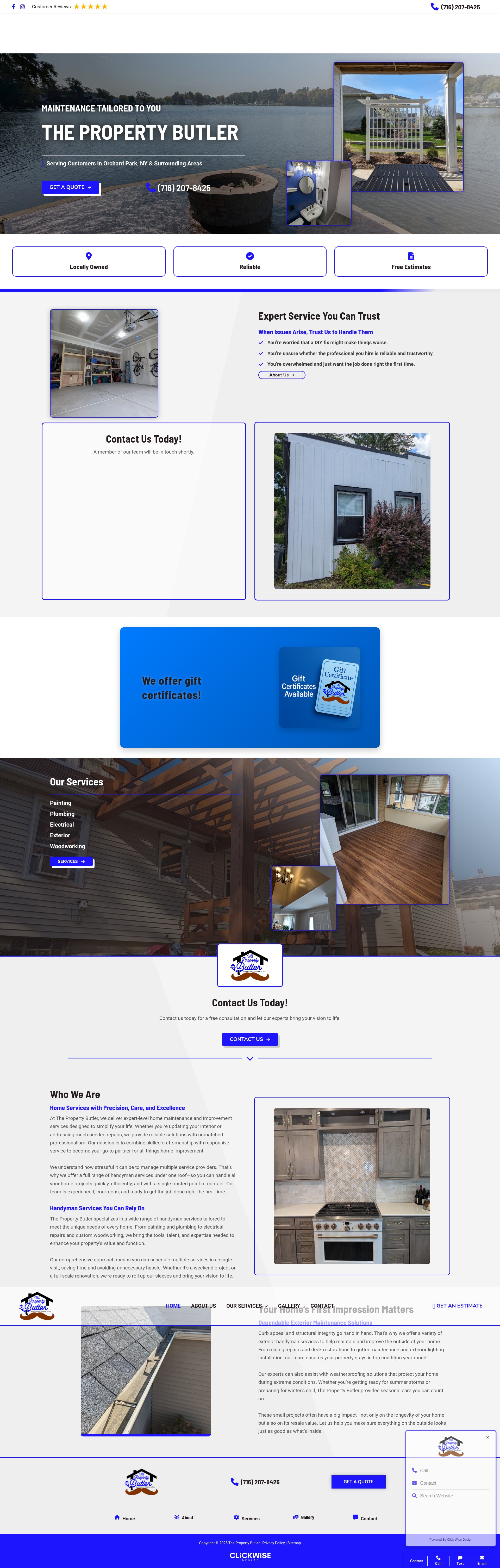 Screenshot of thepropertybutler.net