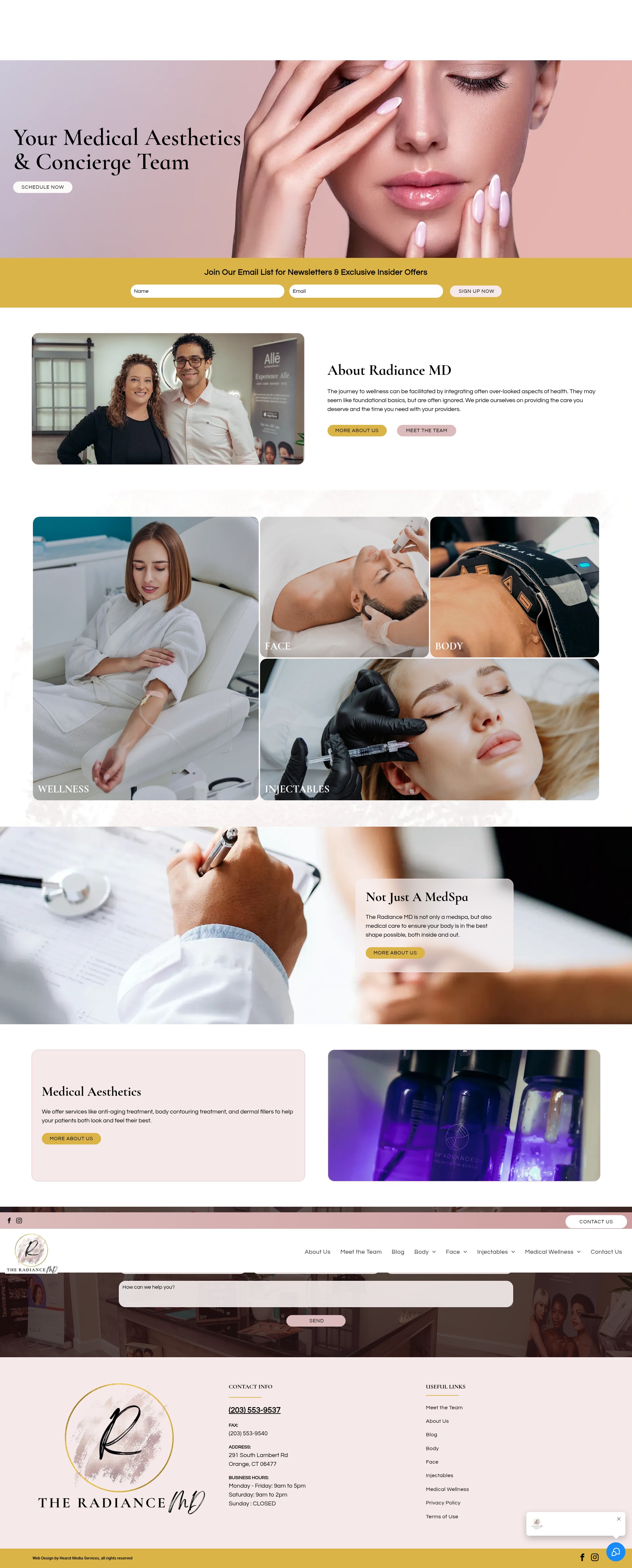 Screenshot of theradiancemd.com
