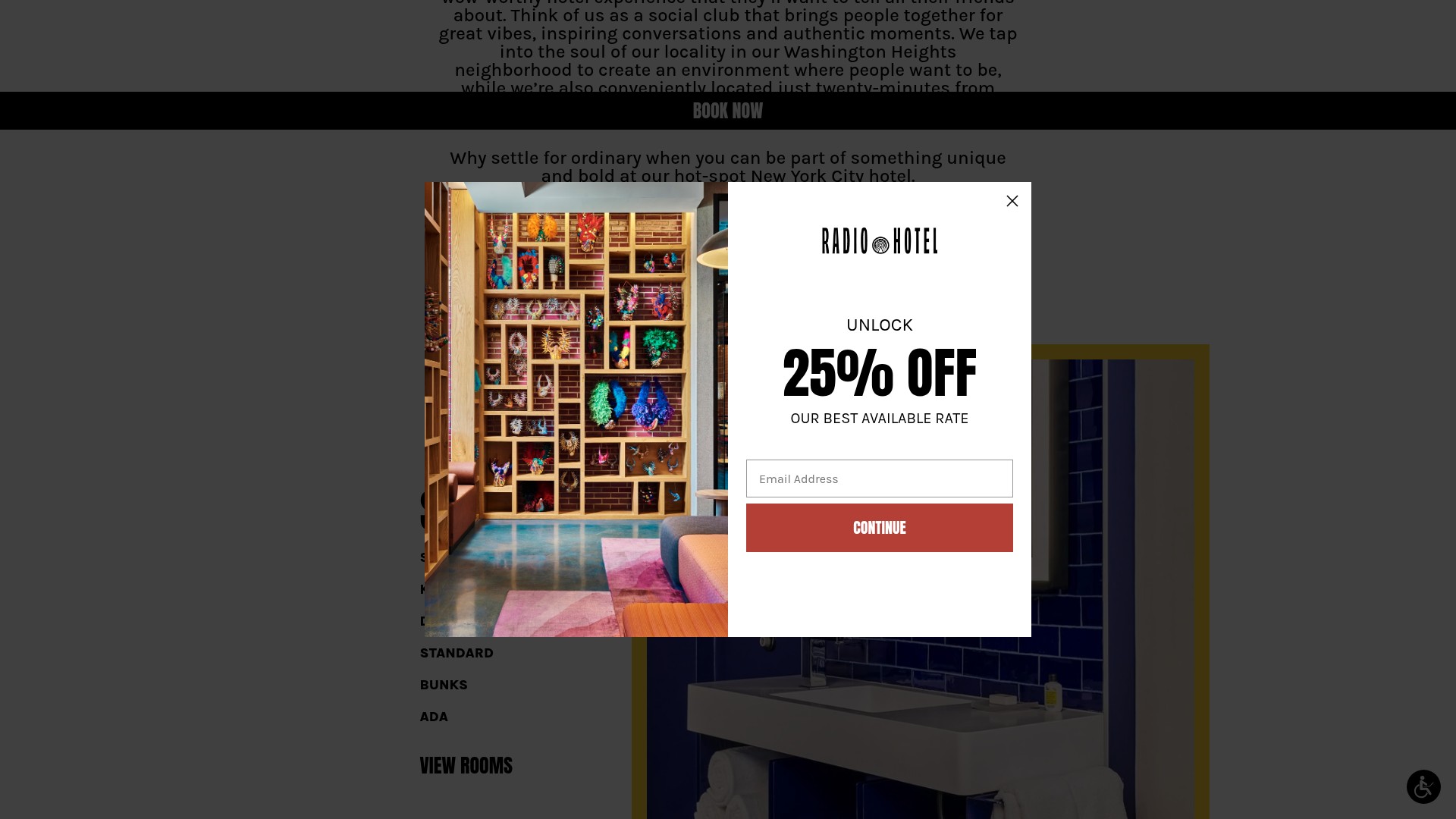 Screenshot of theradiohotel.com