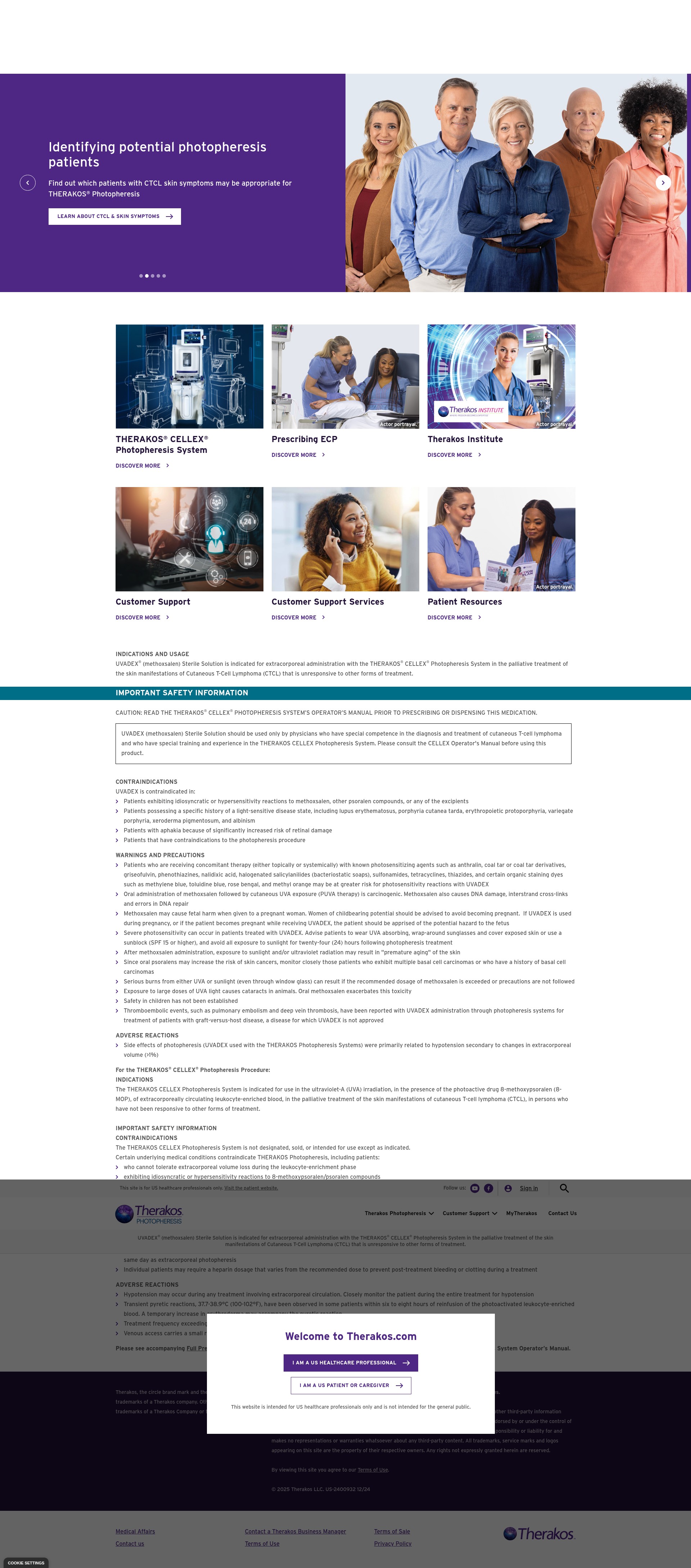 Screenshot of therakos.com