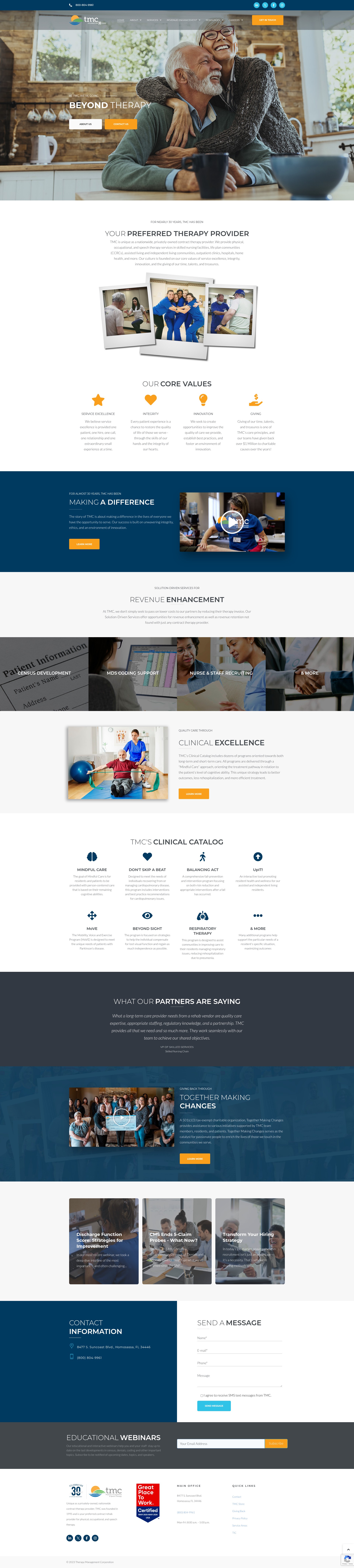 Screenshot of therapymgmt.com