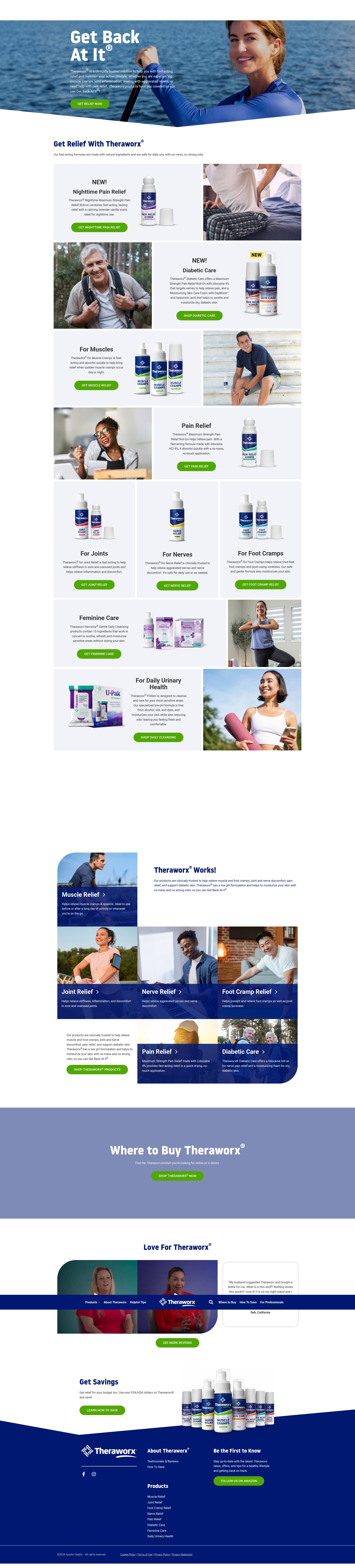 Screenshot of theraworx.com