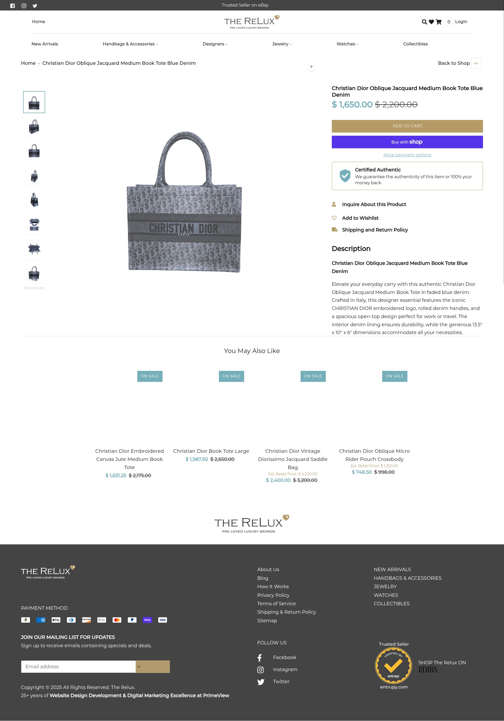Screenshot of therelux.com