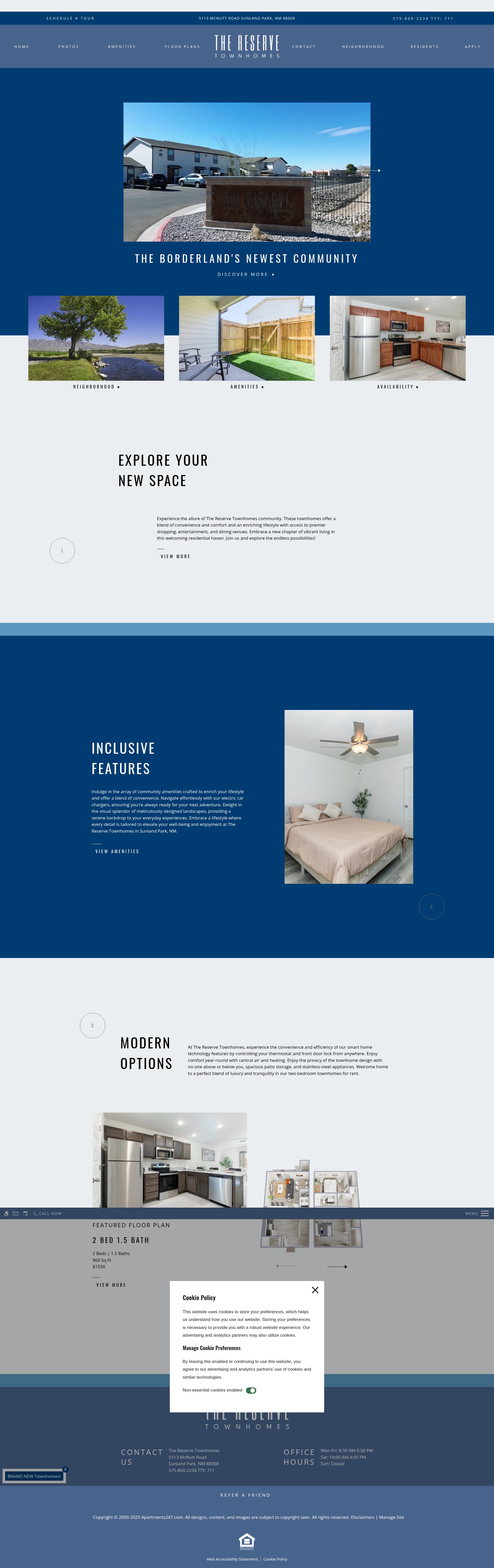 Screenshot of thereserveth.com