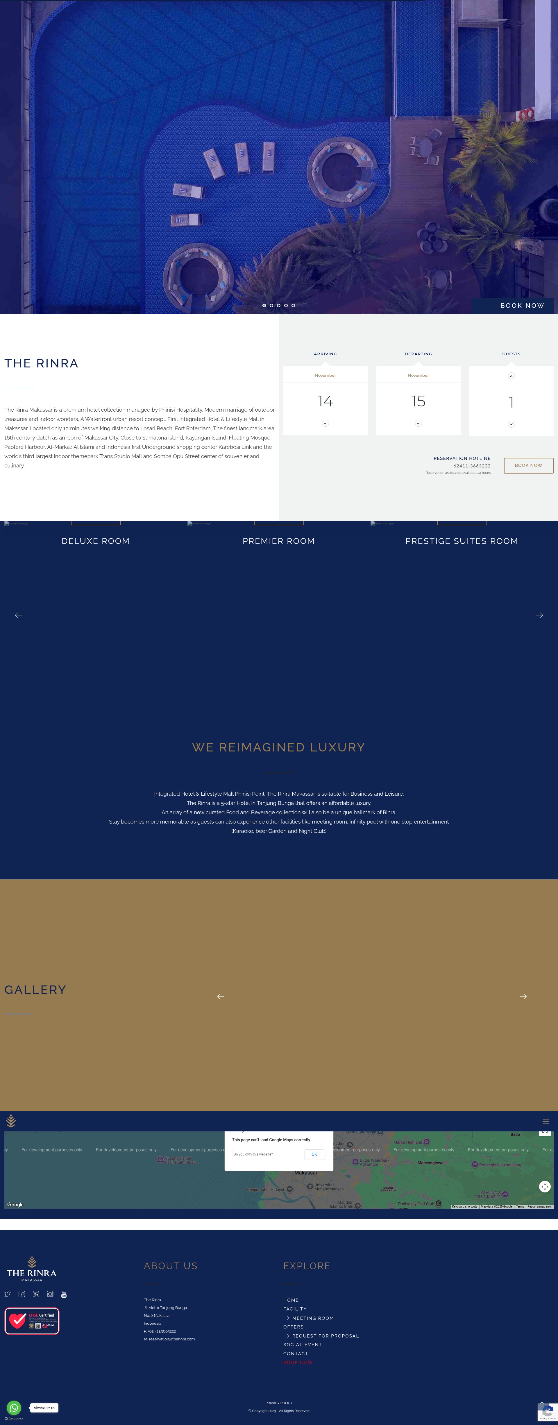 Screenshot of therinra.com