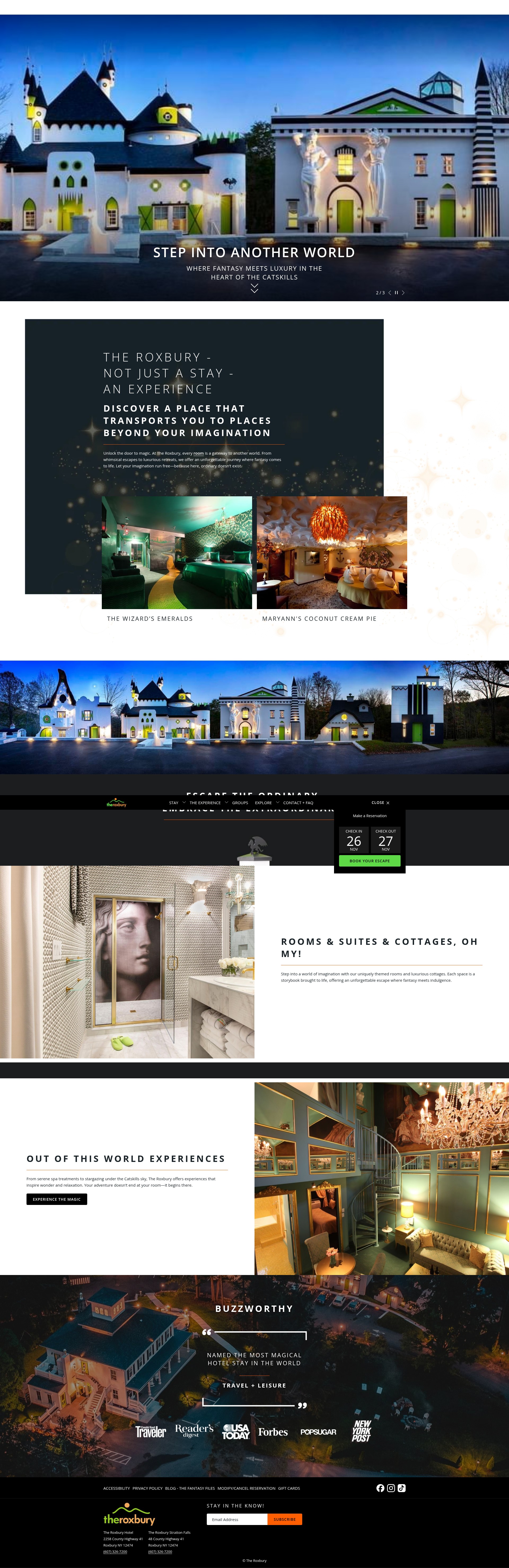 Screenshot of theroxburyexperience.com