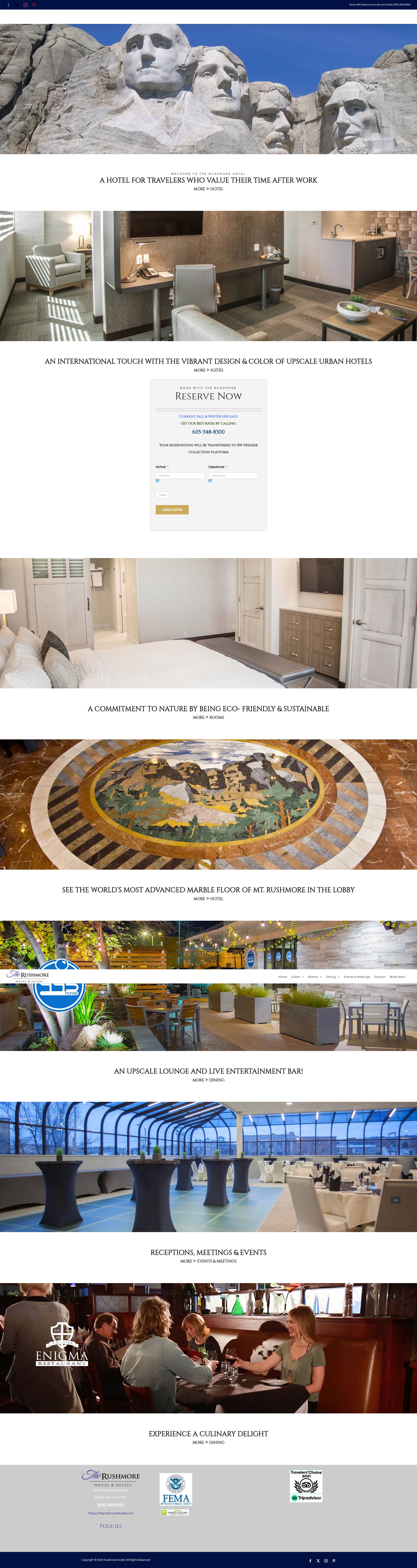 Screenshot of therushmorehotel.com