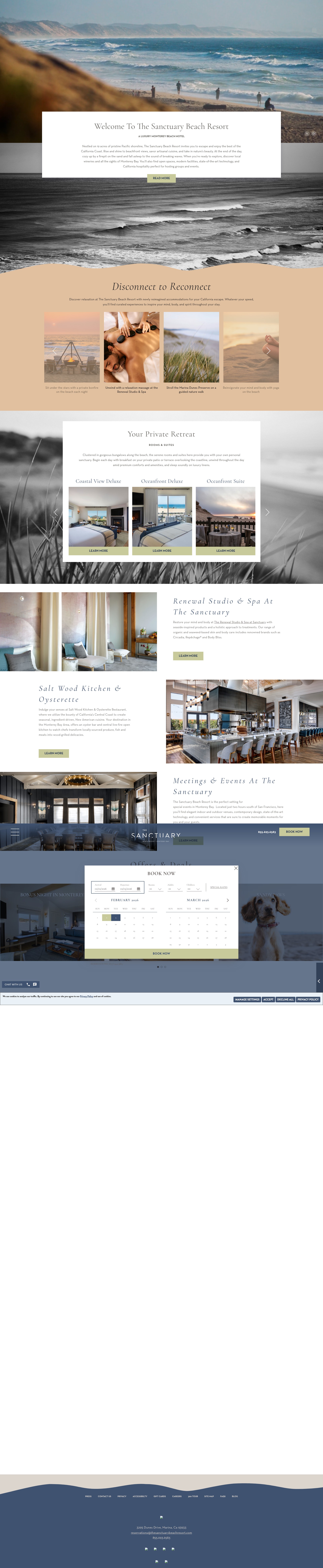 Screenshot of thesanctuarybeachresort.com