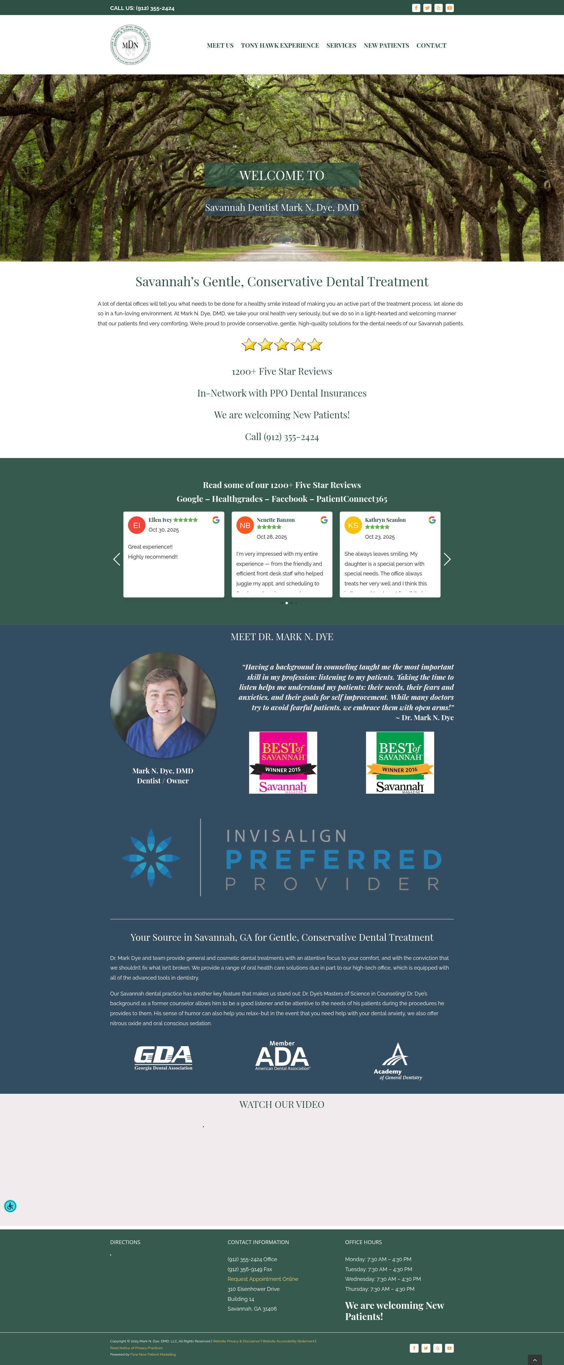 Screenshot of thesavannahdentist.com