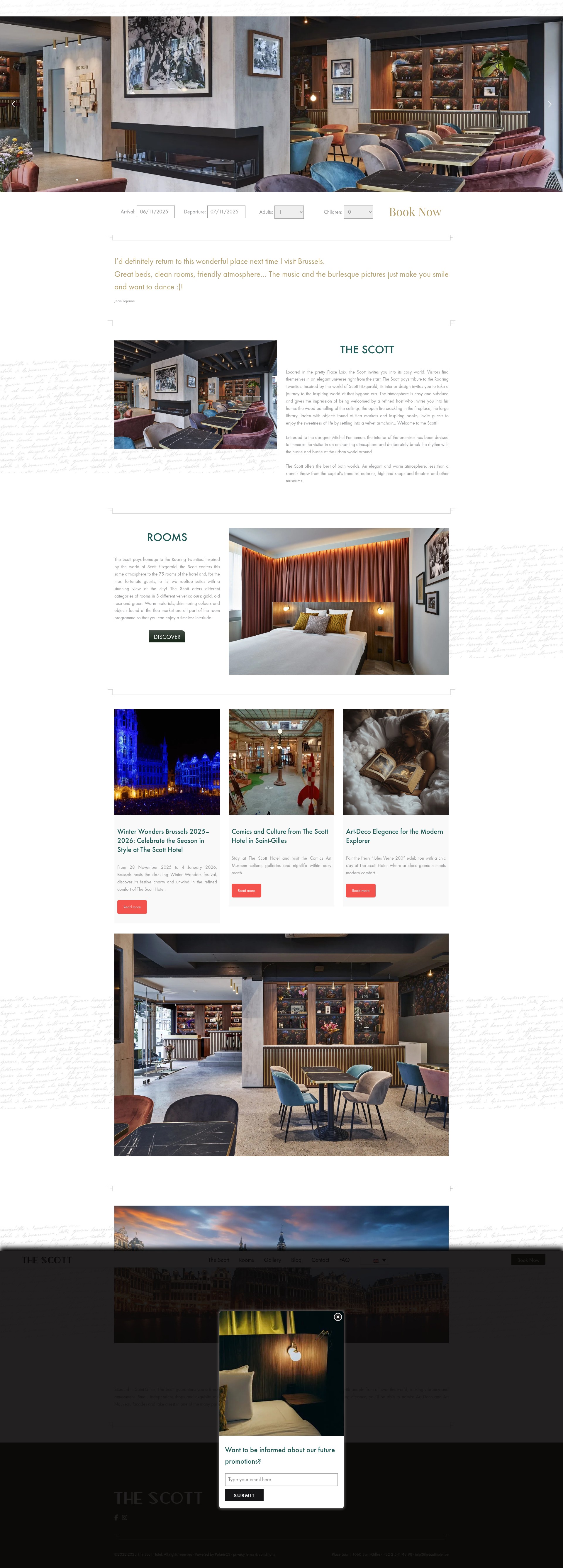 Screenshot of thescotthotel.be