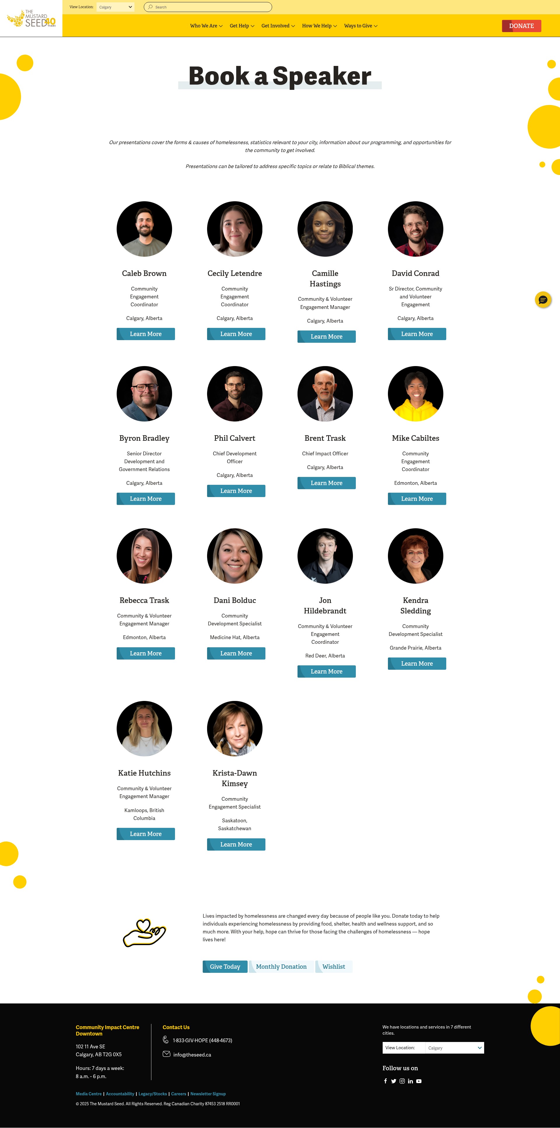 Screenshot of theseed.ca