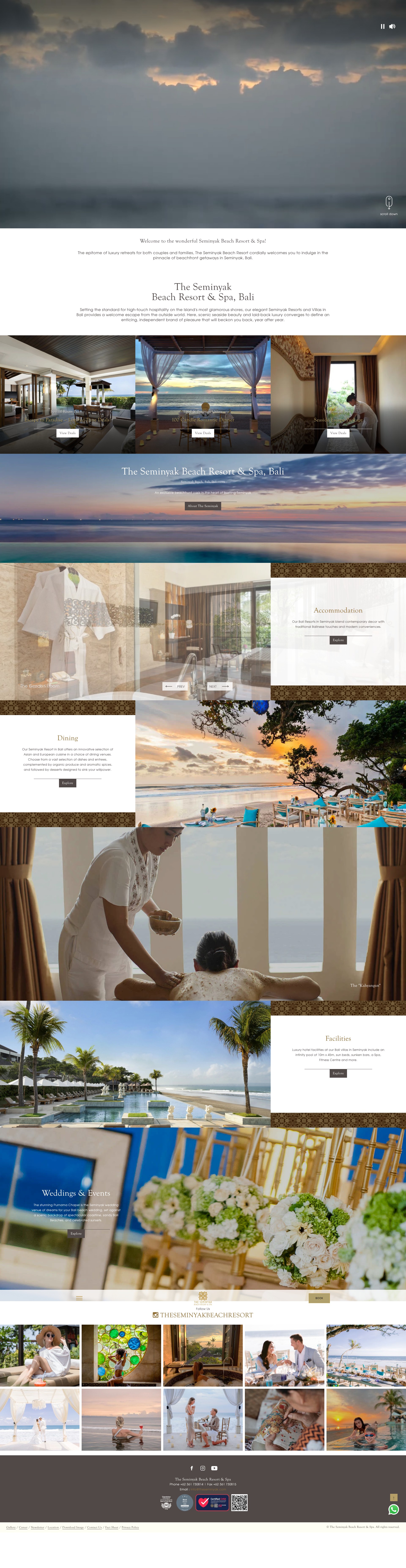 Screenshot of theseminyak.com
