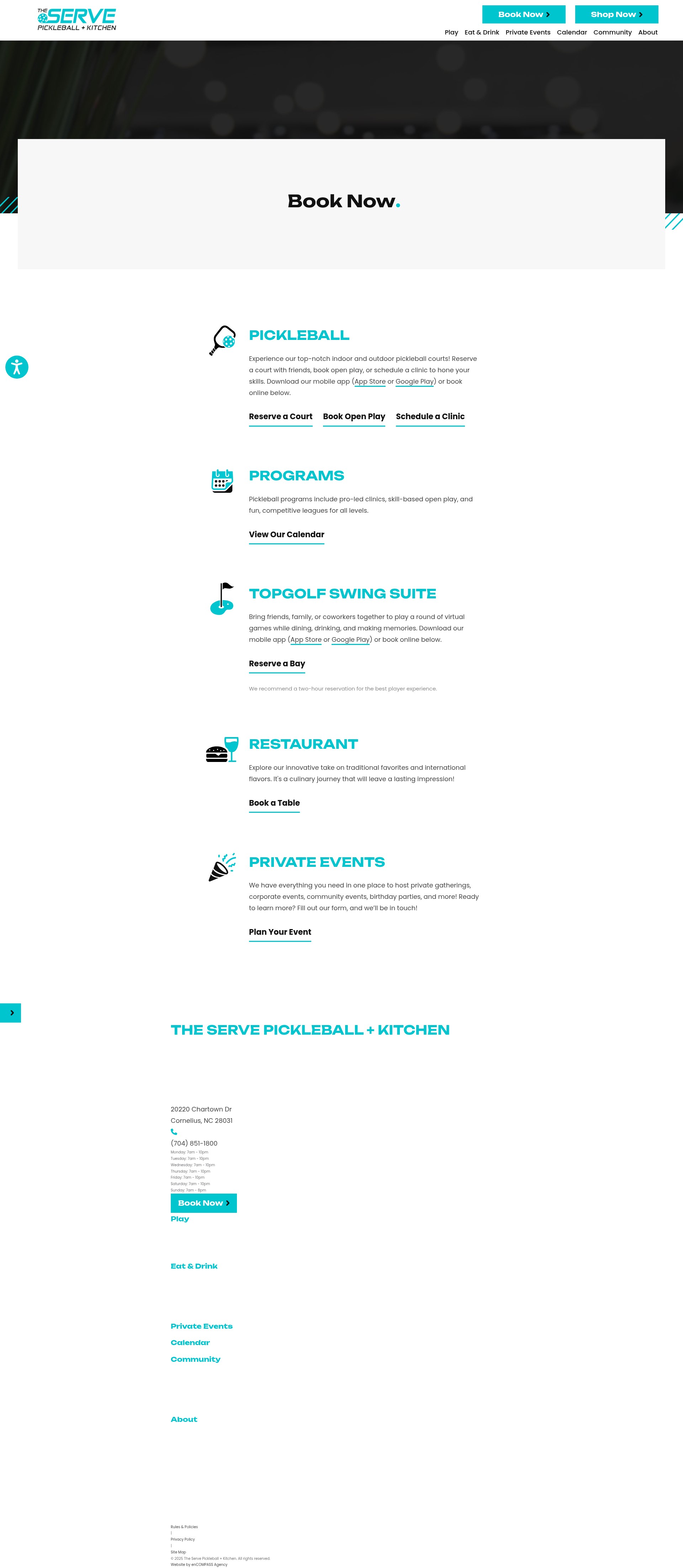 Screenshot of theservepickleball.com