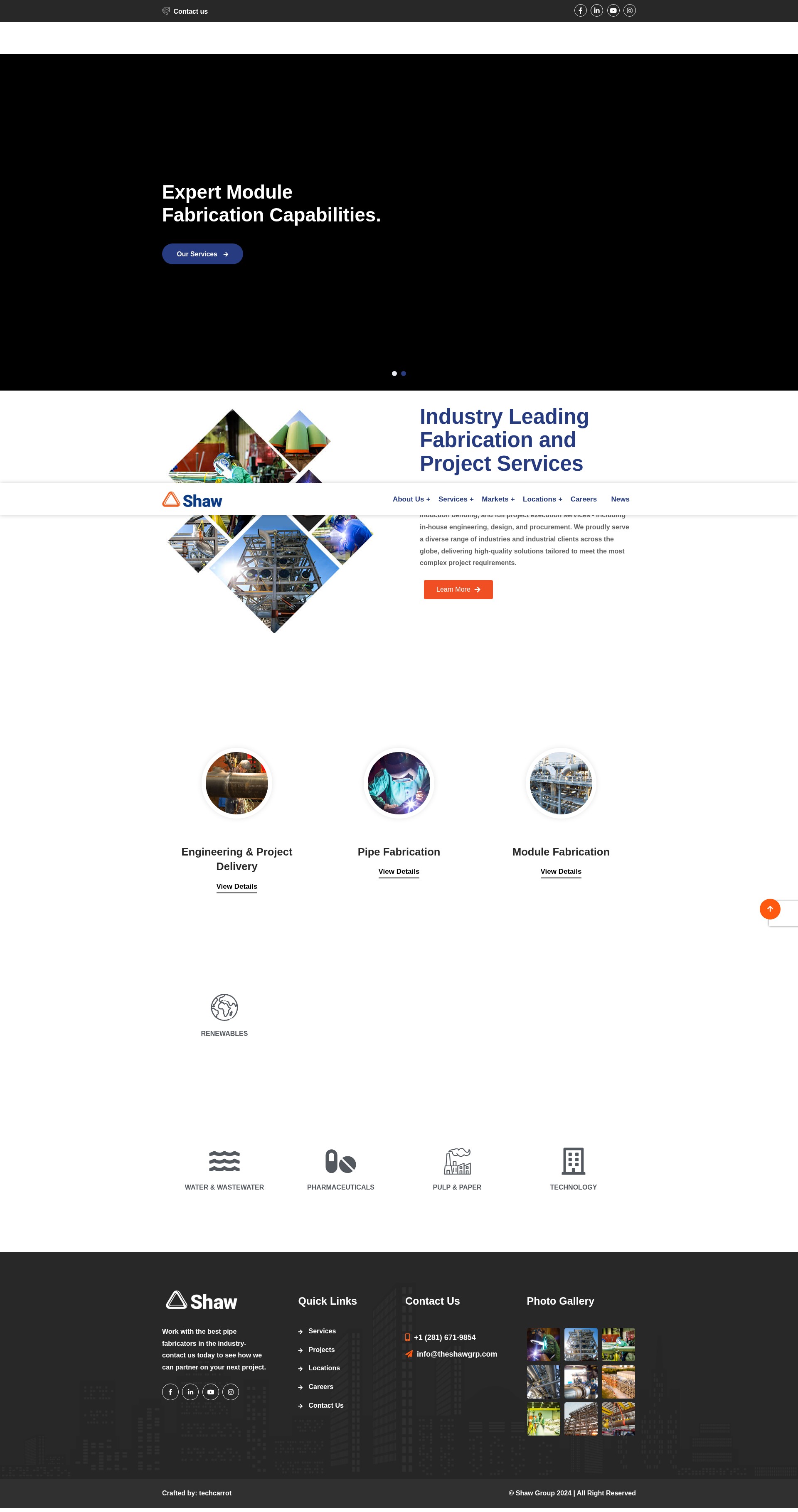 Screenshot of theshawgrp.com
