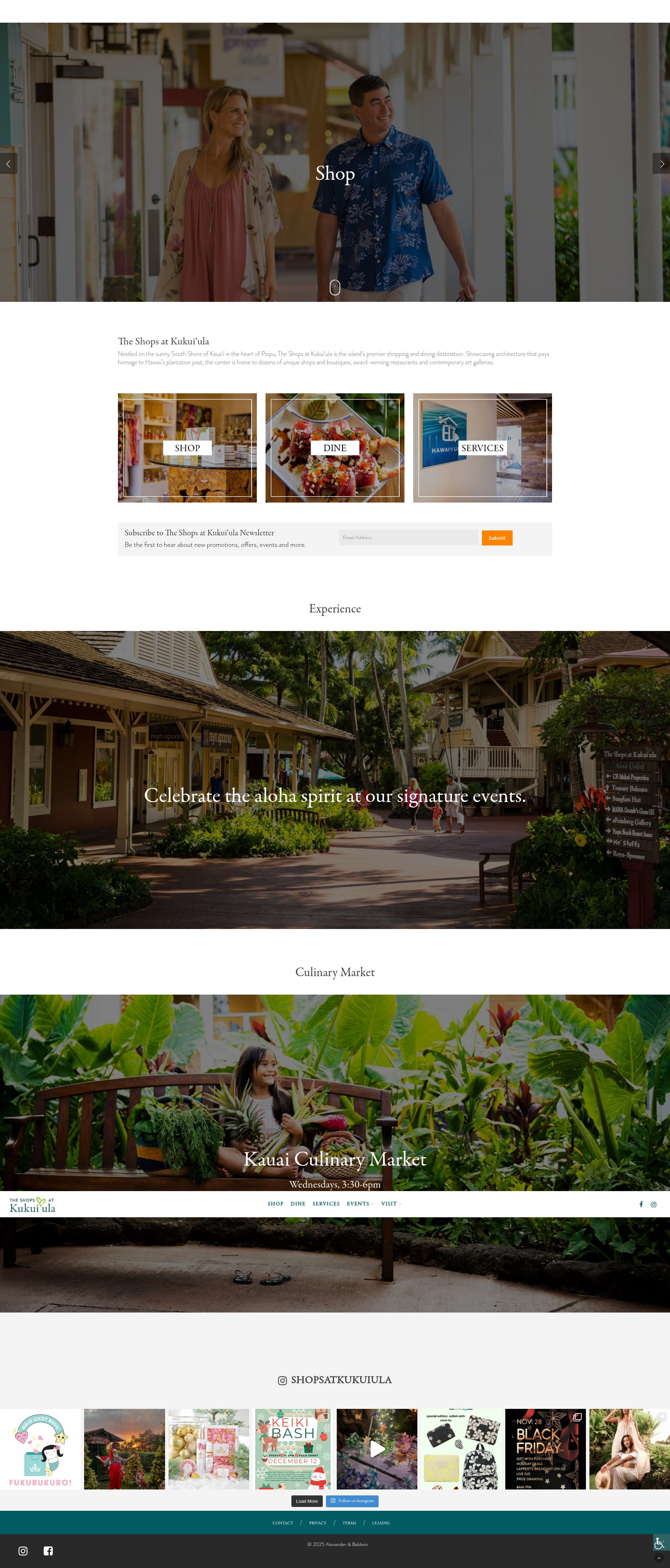 Screenshot of theshopsatkukuiula.com