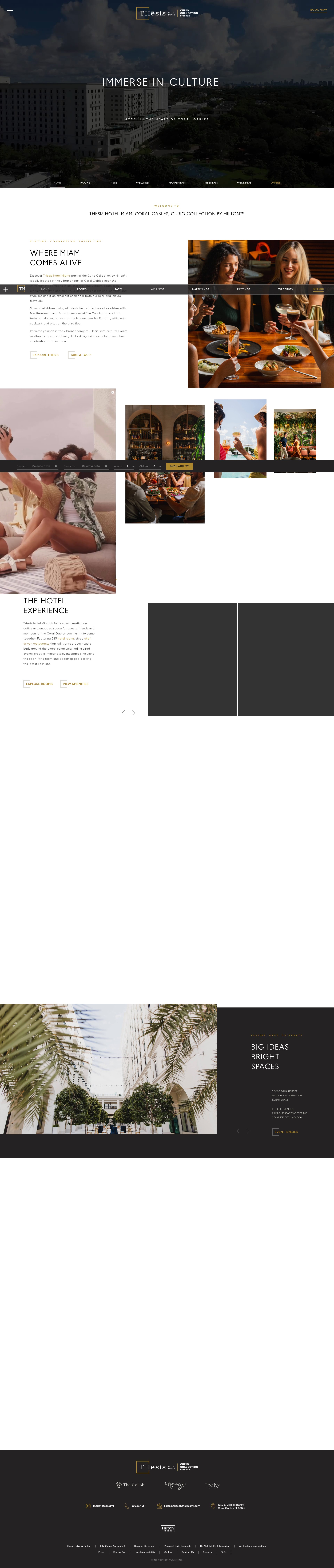 Screenshot of thesishotelmiami.com