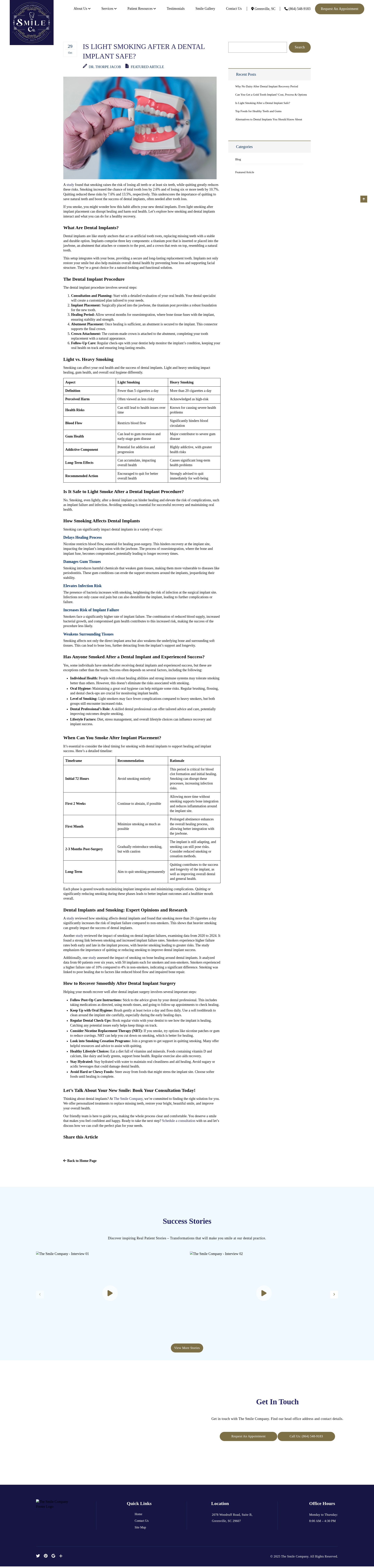 Screenshot of thesmilecompany.com