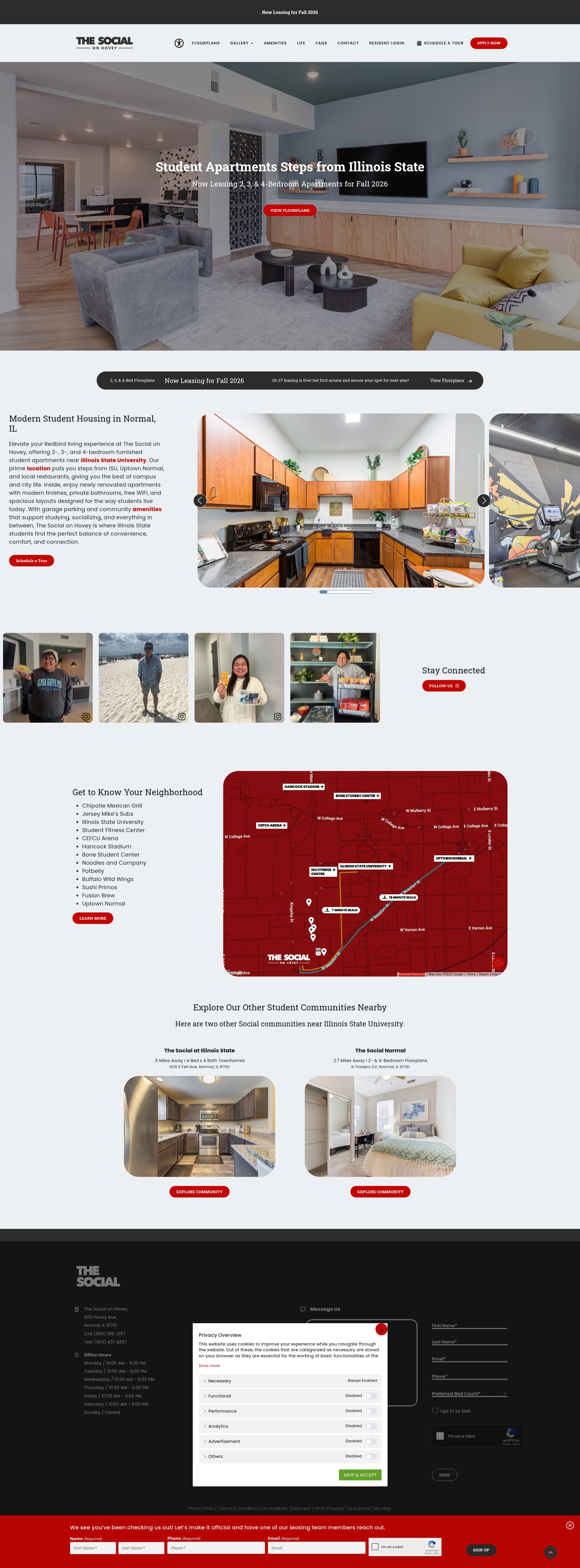 Screenshot of thesocialonhovey.com