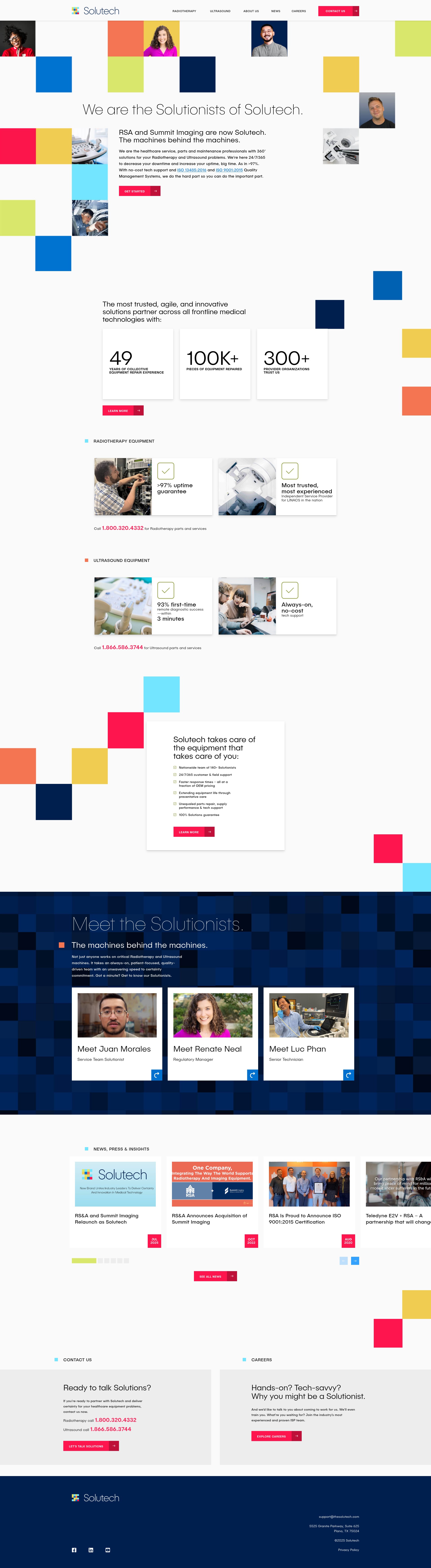 Screenshot of thesolutech.com