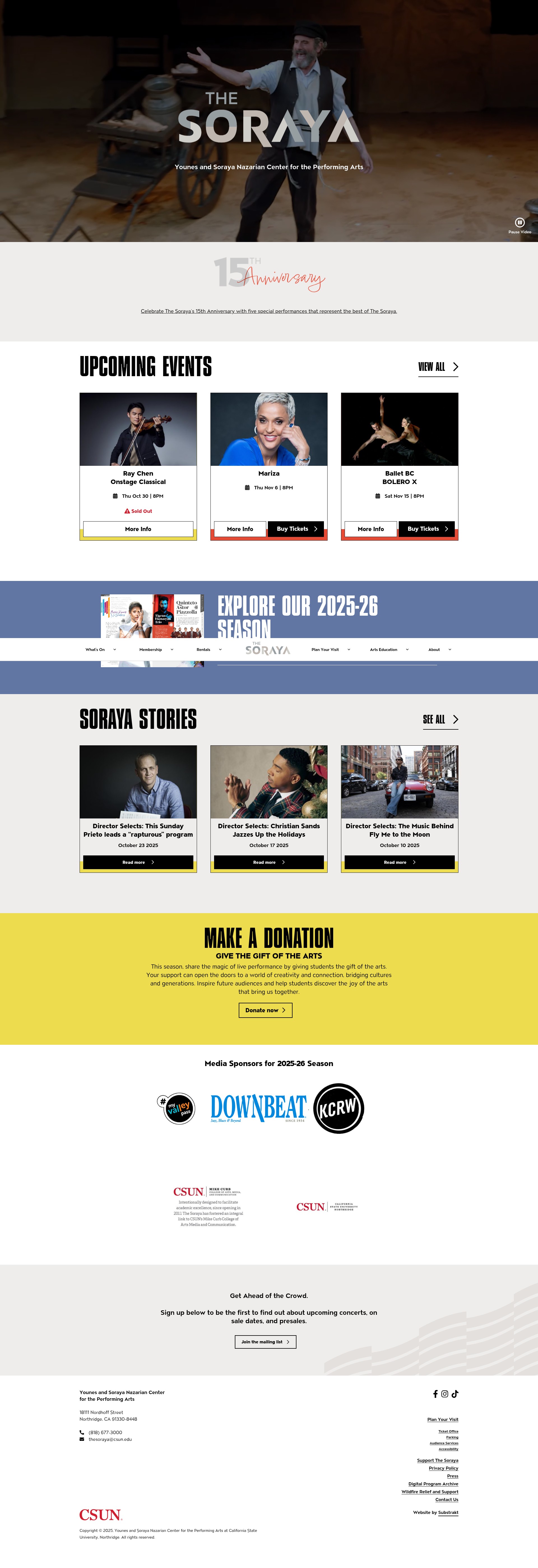 Screenshot of thesoraya.org