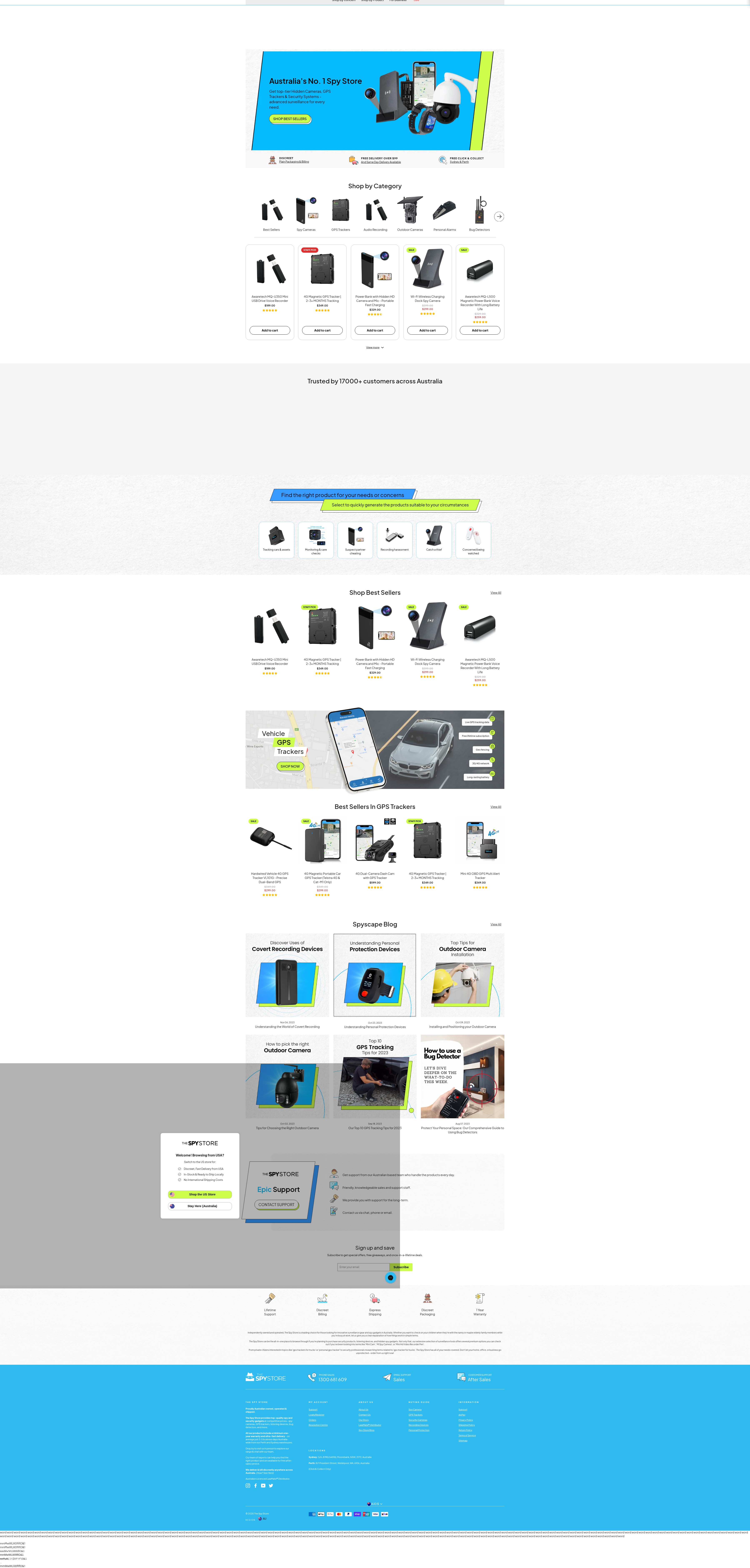 Screenshot of thespystore.com.au