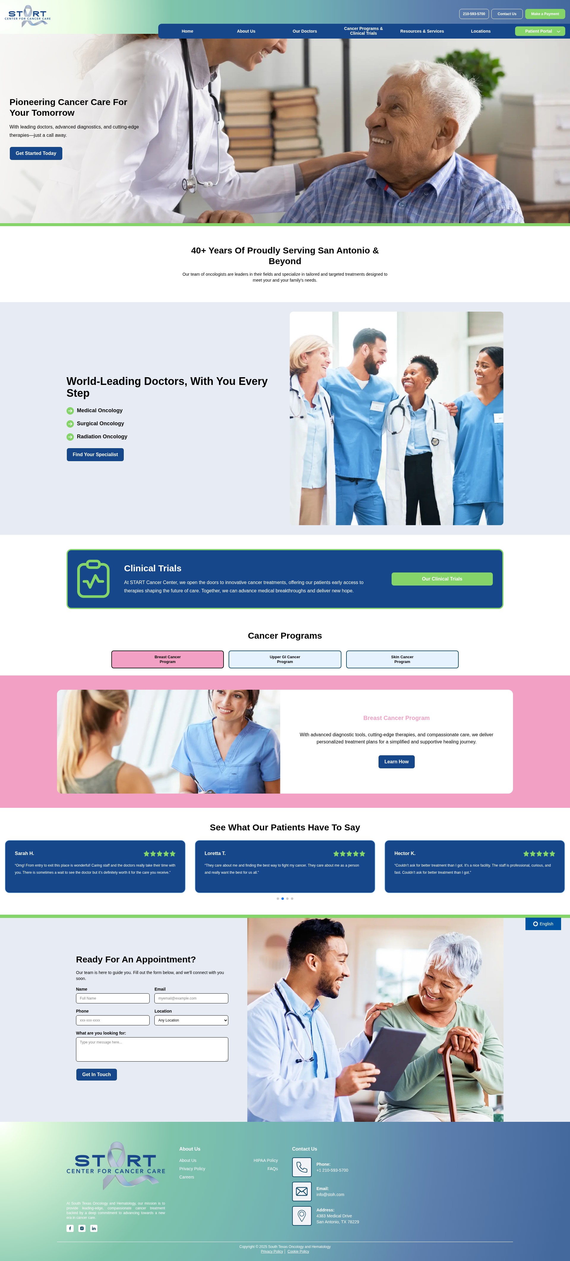 Screenshot of thestartcenter.com