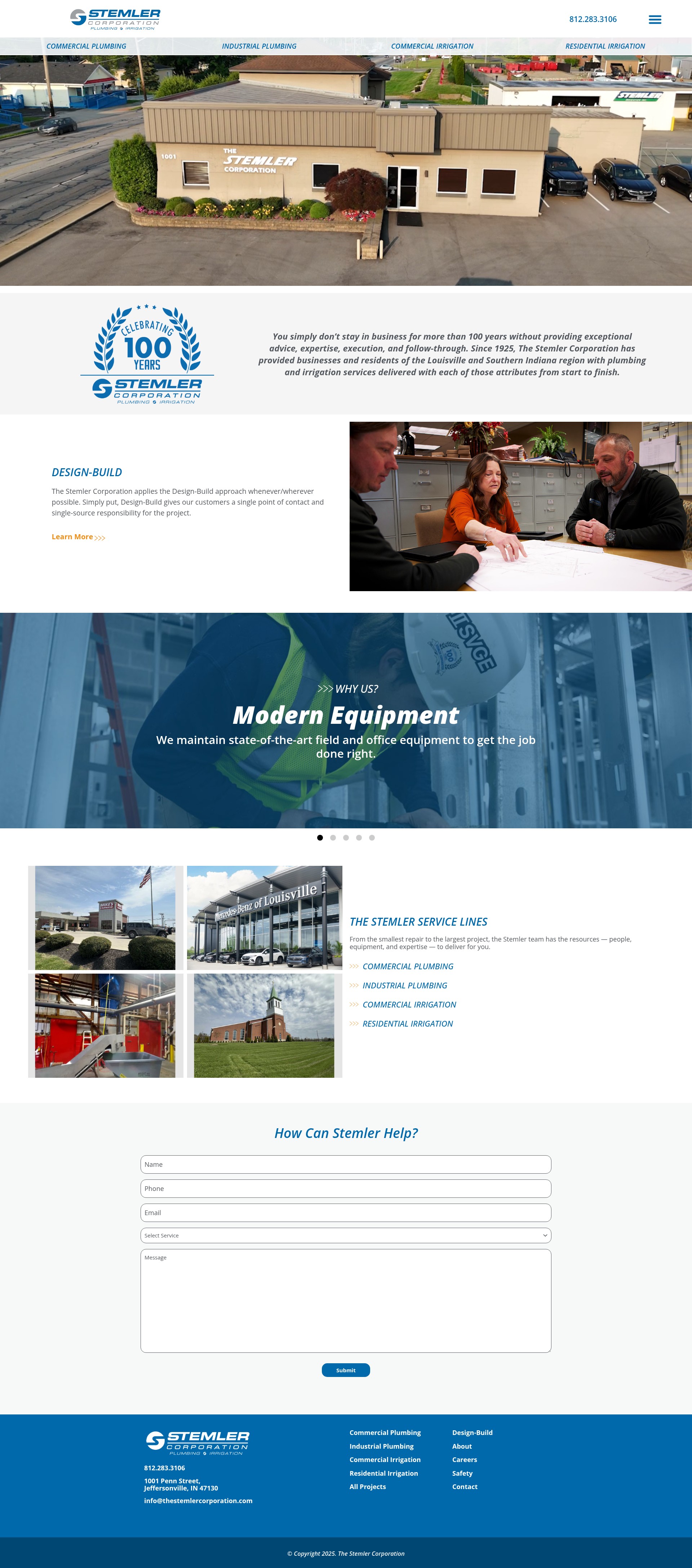 Screenshot of thestemlercorporation.com
