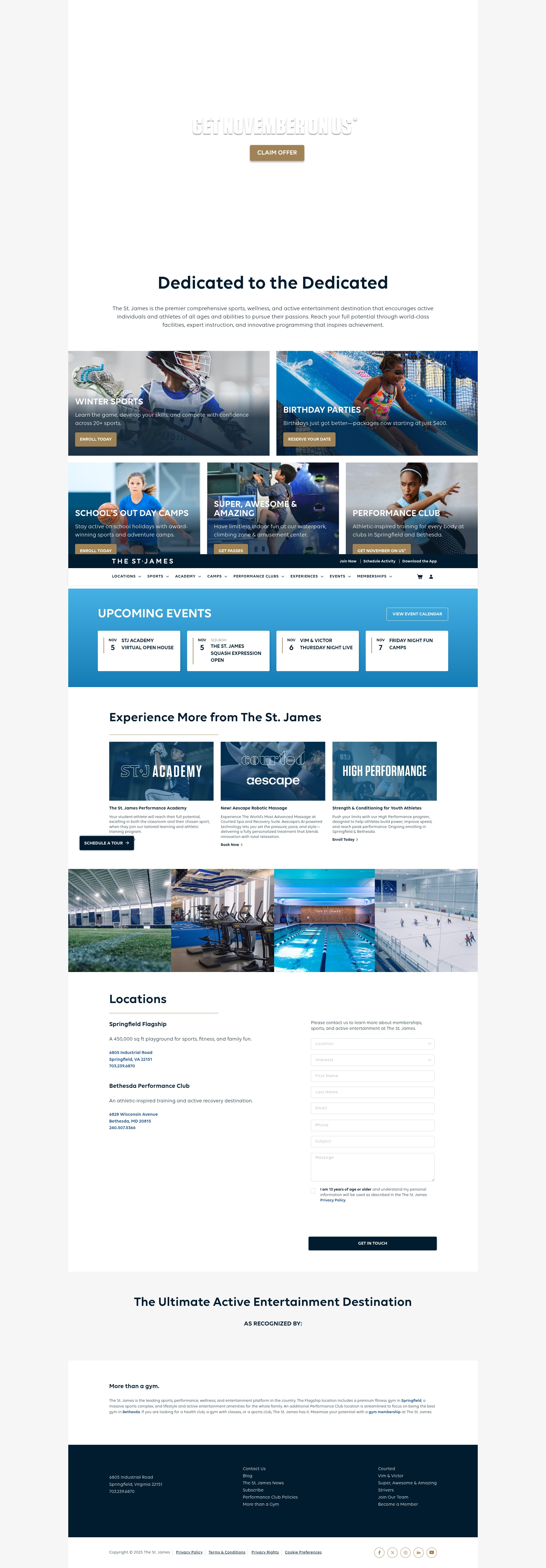 Screenshot of thestjames.com