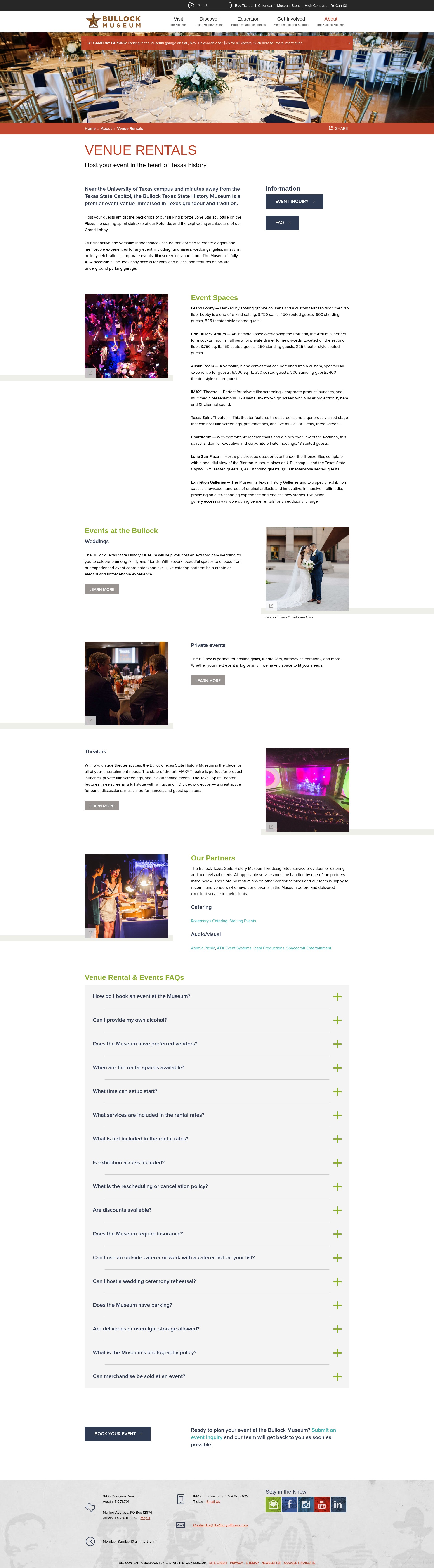 Screenshot of thestoryoftexas.com
